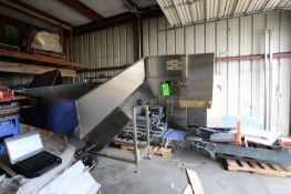 Pace Bottle Hopper with Incline Conveyor. Model 75 CU FT. S/N 3145. ***Located in Brown Storage