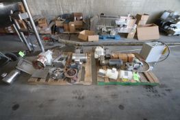 (2) Pallets of Assorted Motors Drives and Pump Parts