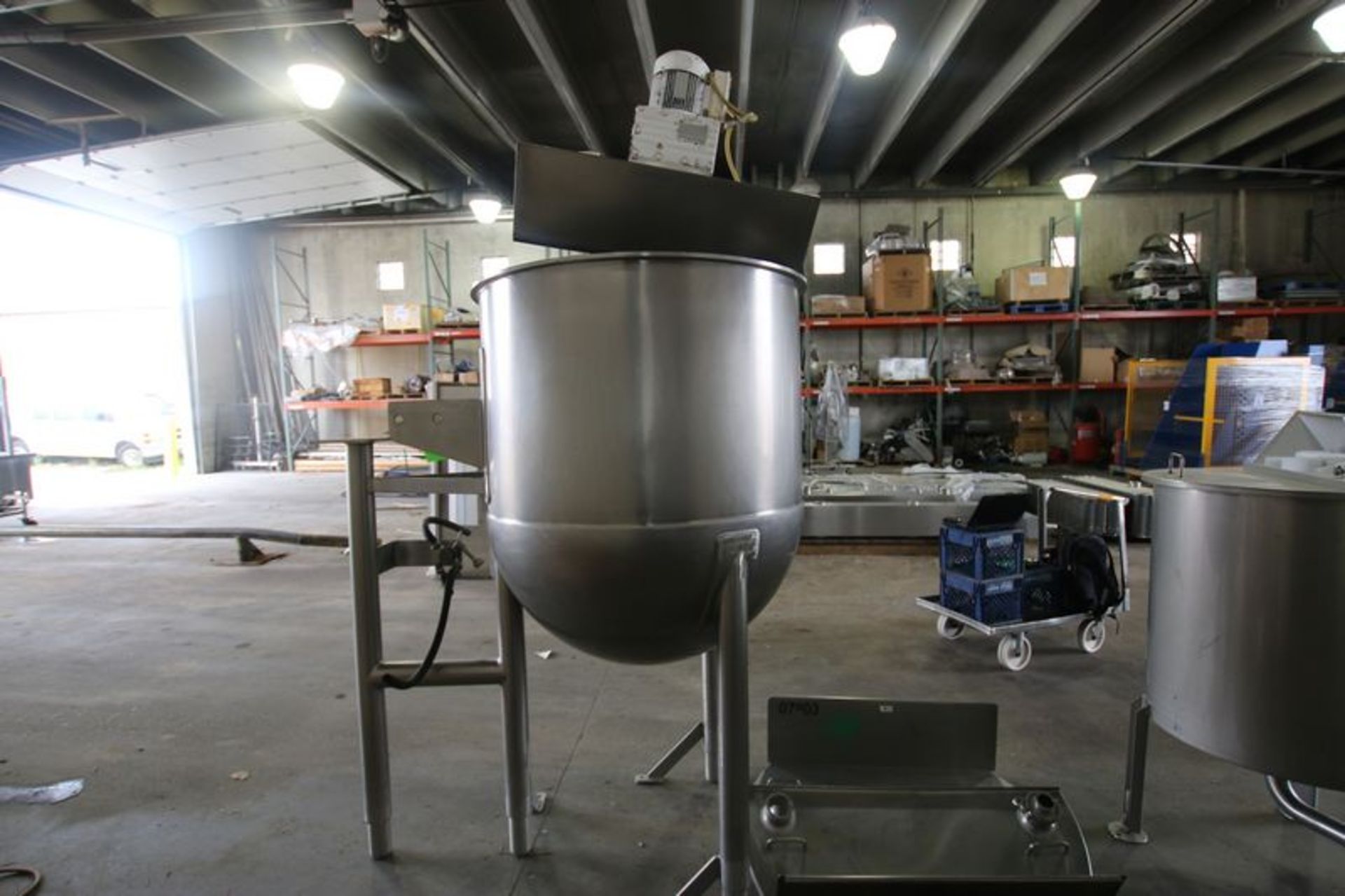 Lee 225 Gallon S/S Kettle. Model 225 A1OT. S/N 17389-1-2. Equipped with Snuggler Sweep Agitation and - Image 4 of 10