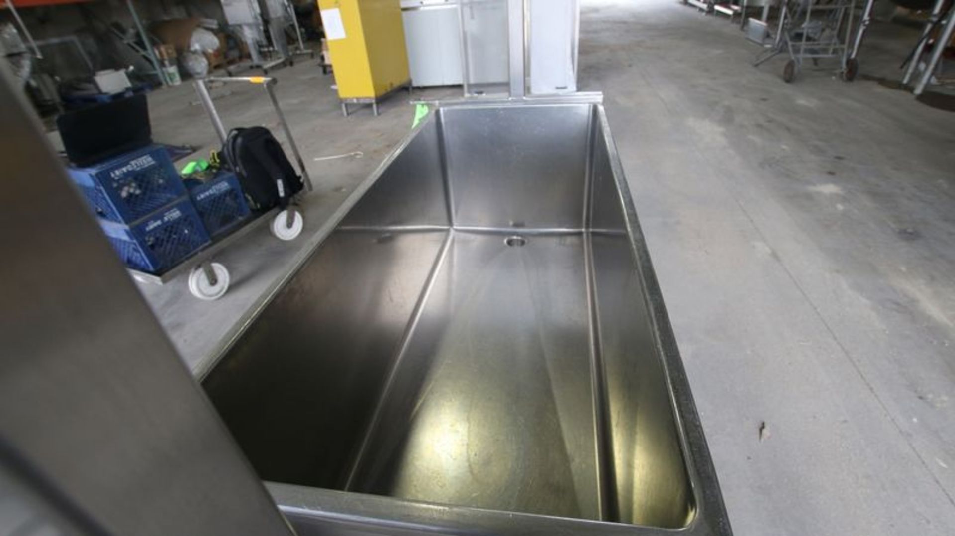 Portable S/S COP Tank. Mounted on Casters. Approx Tank Dims: 51" L x 21" W x 18" D.***Located in - Image 4 of 4