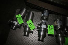 WCB Air Valves. (1)-3" 3-Way. M/N W620012, Double Seated. Crossed Body 4-Way. (1)-3" 3-Way. M/N