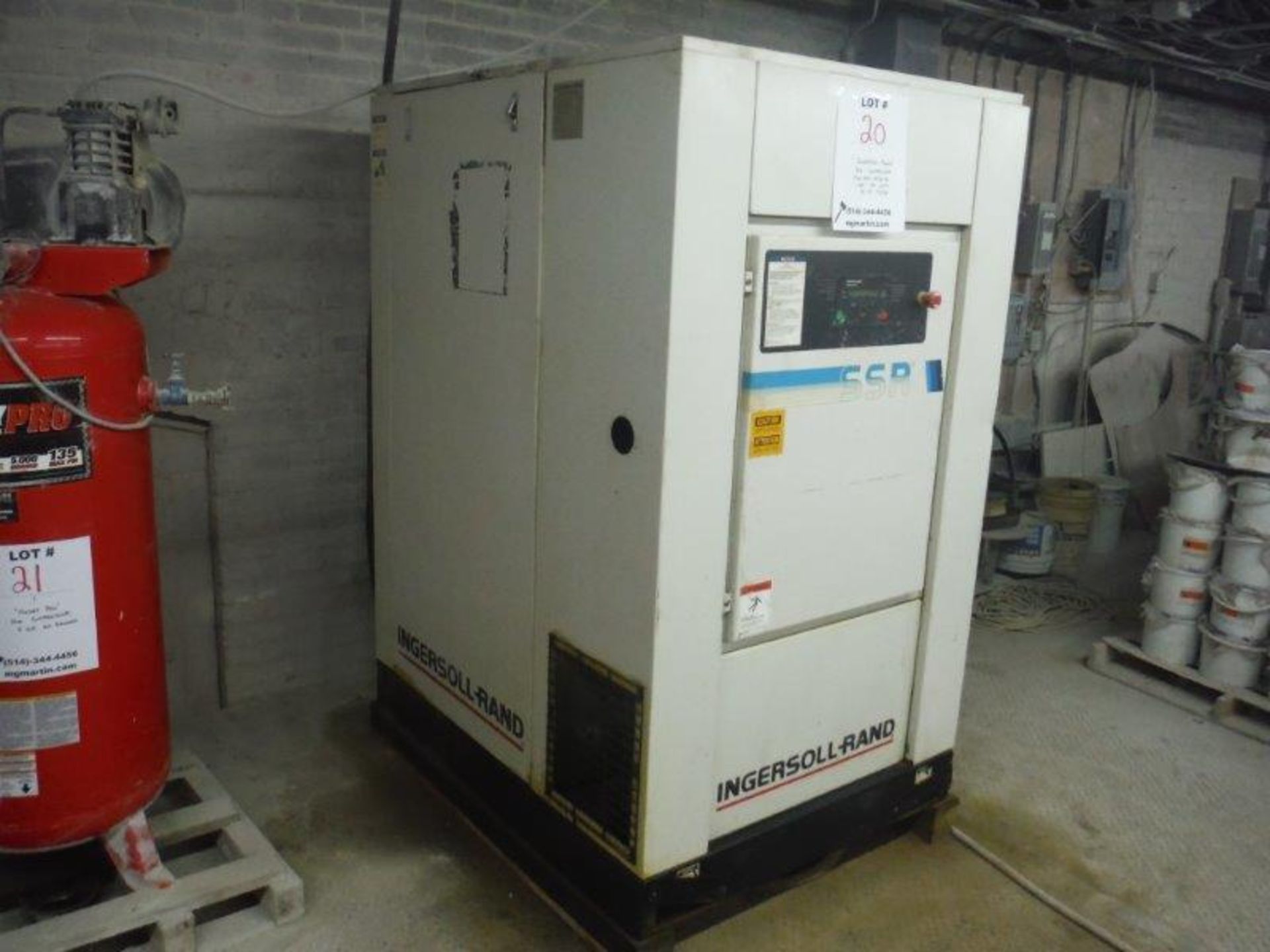 INGERSOL RAND AIR COMPRESSOR, MOD: SSR-EP50E, CAP: 194 CFM, 50 HP, 200 PSIG, 575 VOLTS, 3-PHASE, - Image 3 of 4