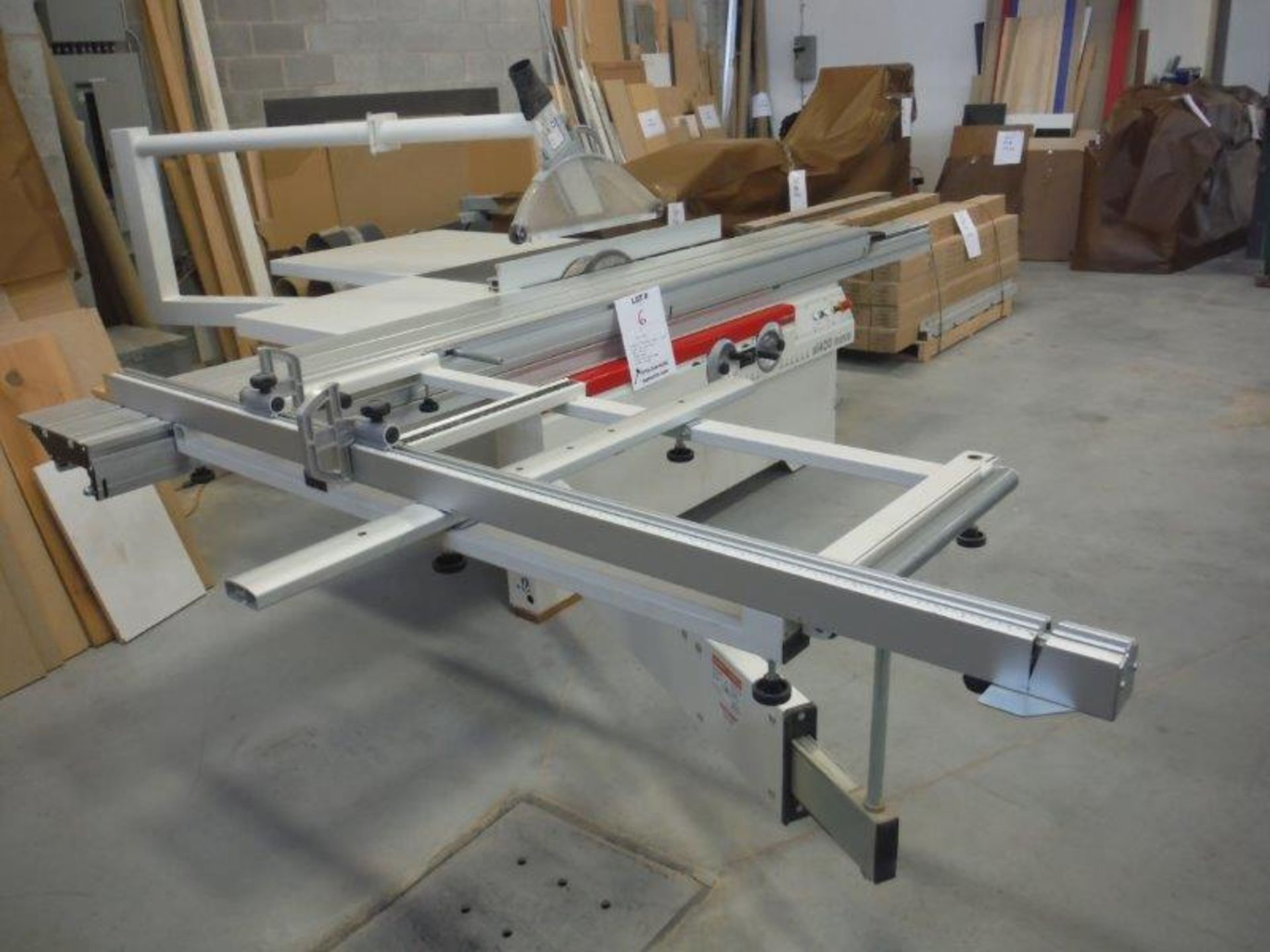 "SCM" SLIDING PANNEL SAW, MOD: S1400 NOVA, 600volts, 11 Amps, 5KA, 9HP motor, 1 HP scoring motor - Image 3 of 4