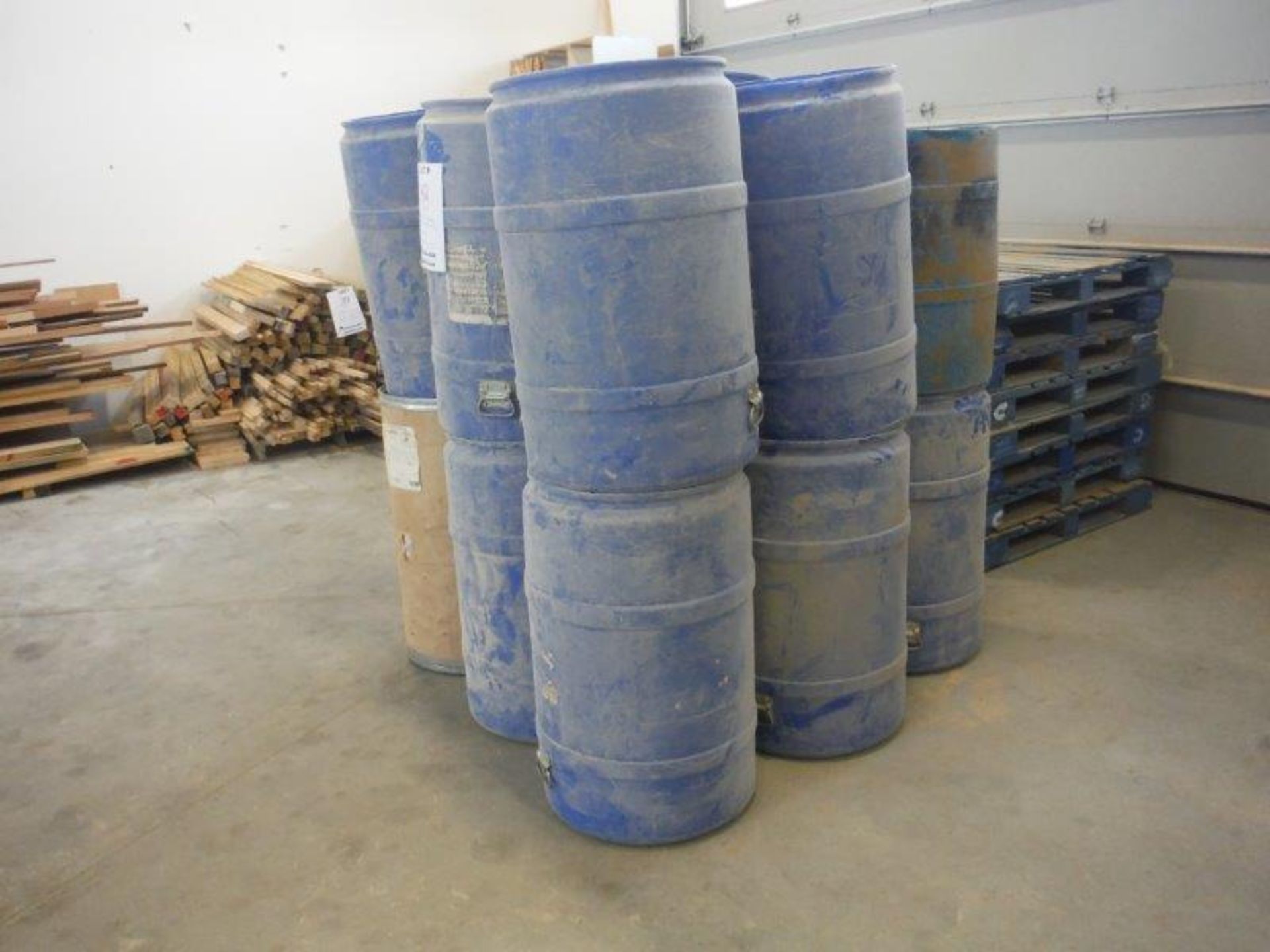 ASSORTED PALLETS, WASTE CONTAINERS