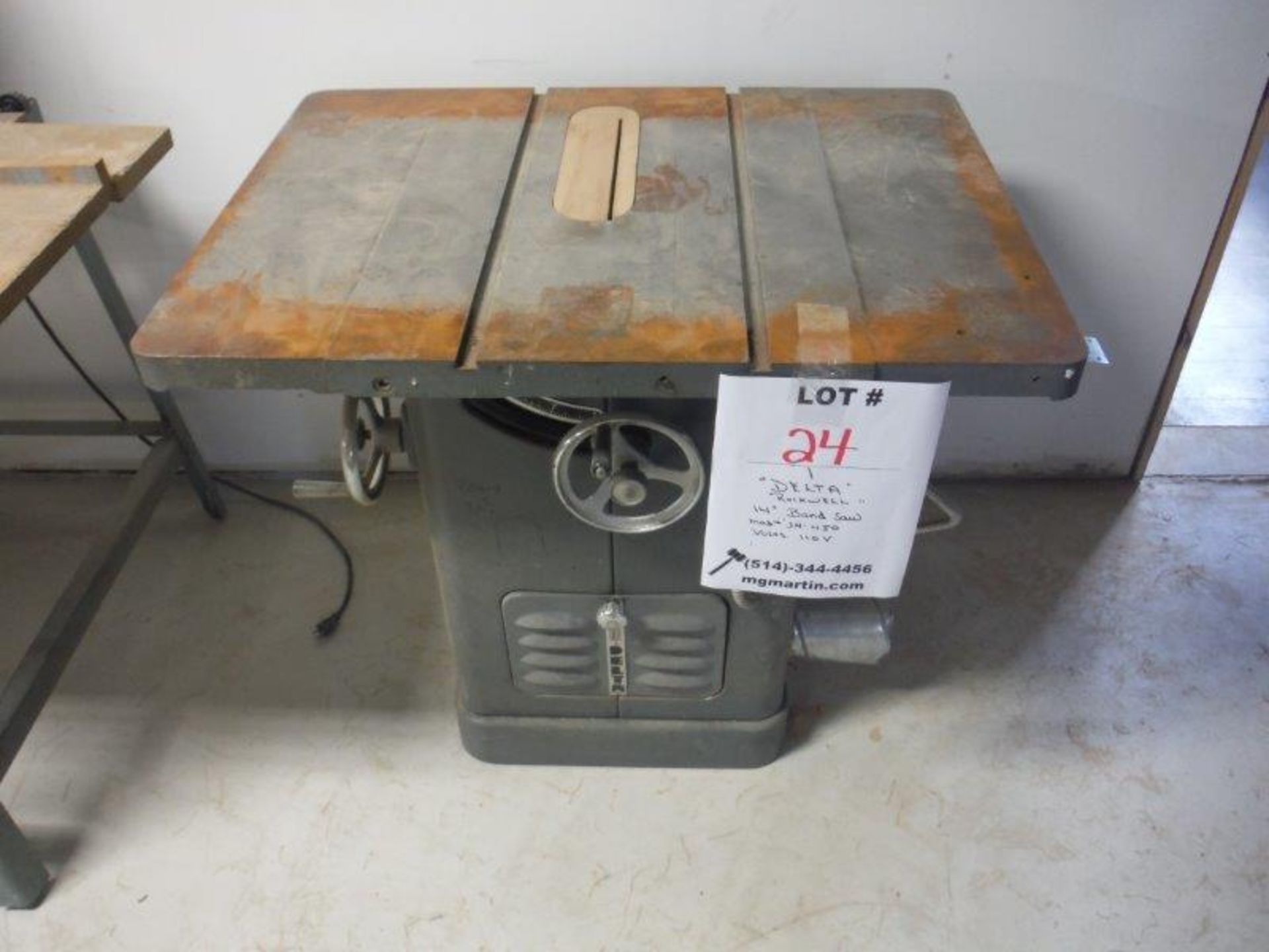 "DELTA" ROCKWELL TABLE SAW, MODEL 34-450