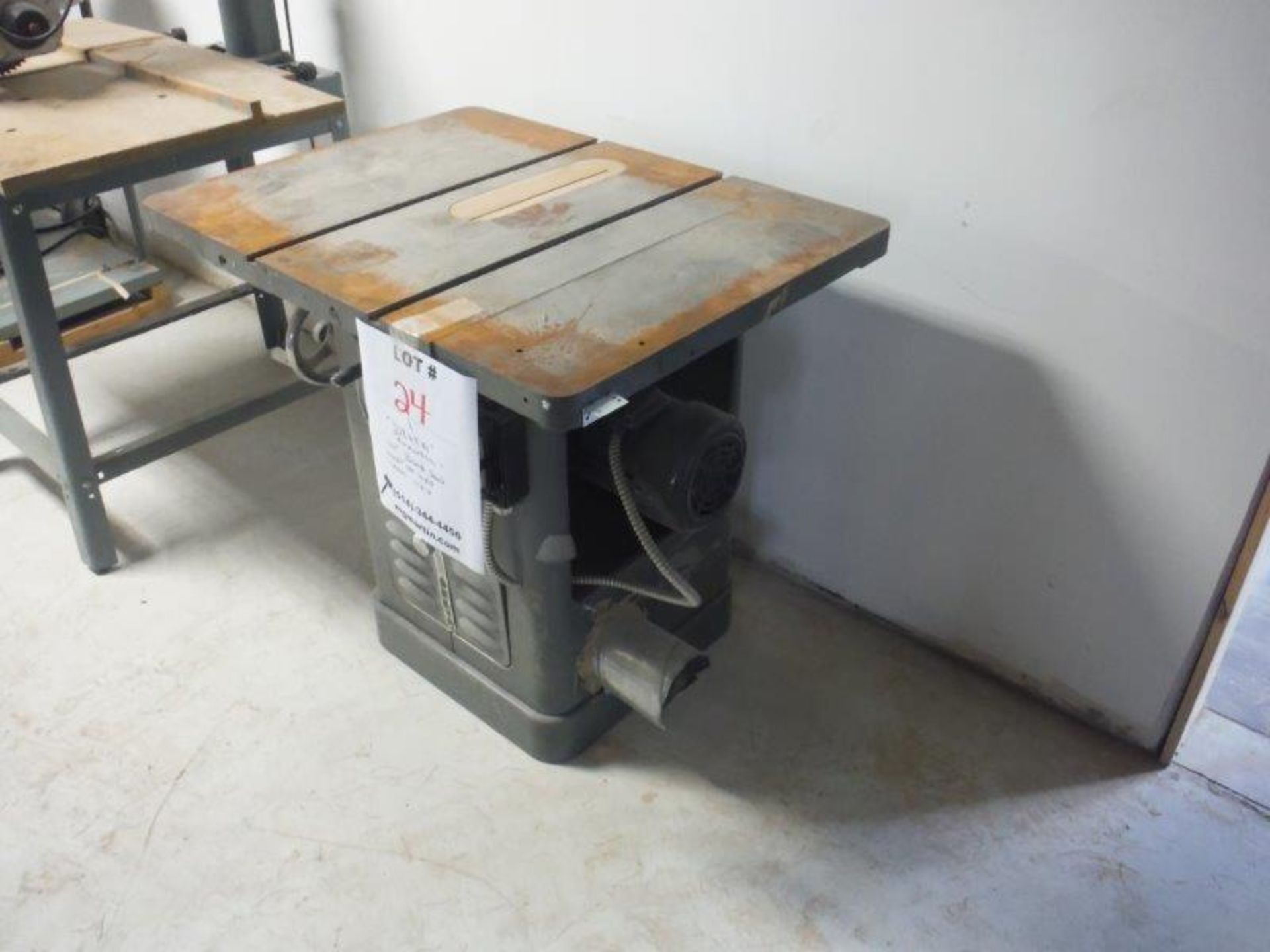 "DELTA" ROCKWELL TABLE SAW, MODEL 34-450 - Image 2 of 2