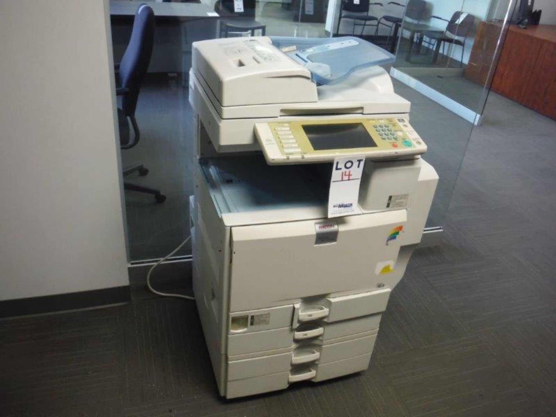 "RICOH" COLOR PHOTOCOPIER w/ 4 PAPER TRAYS # AFICO MPC4500