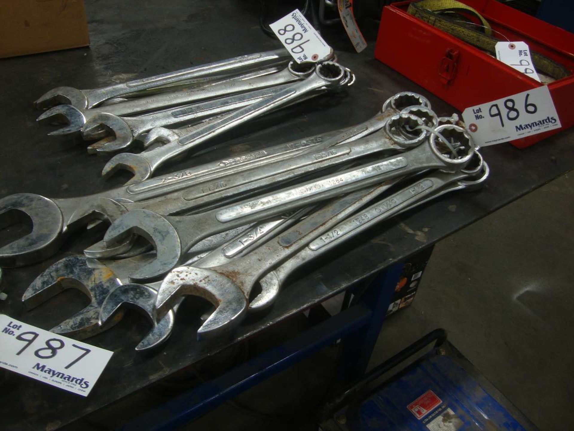 Lot of open end wrenches