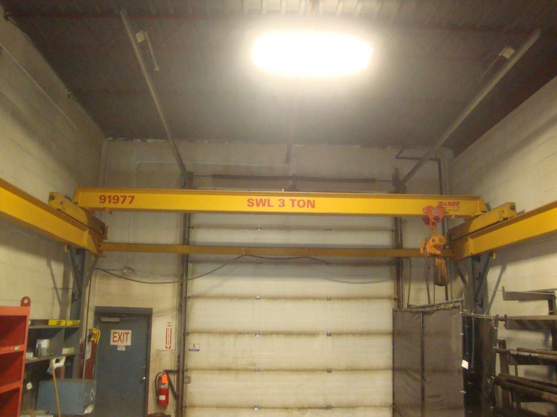 Masco Approx 20' span top rail ride single girder