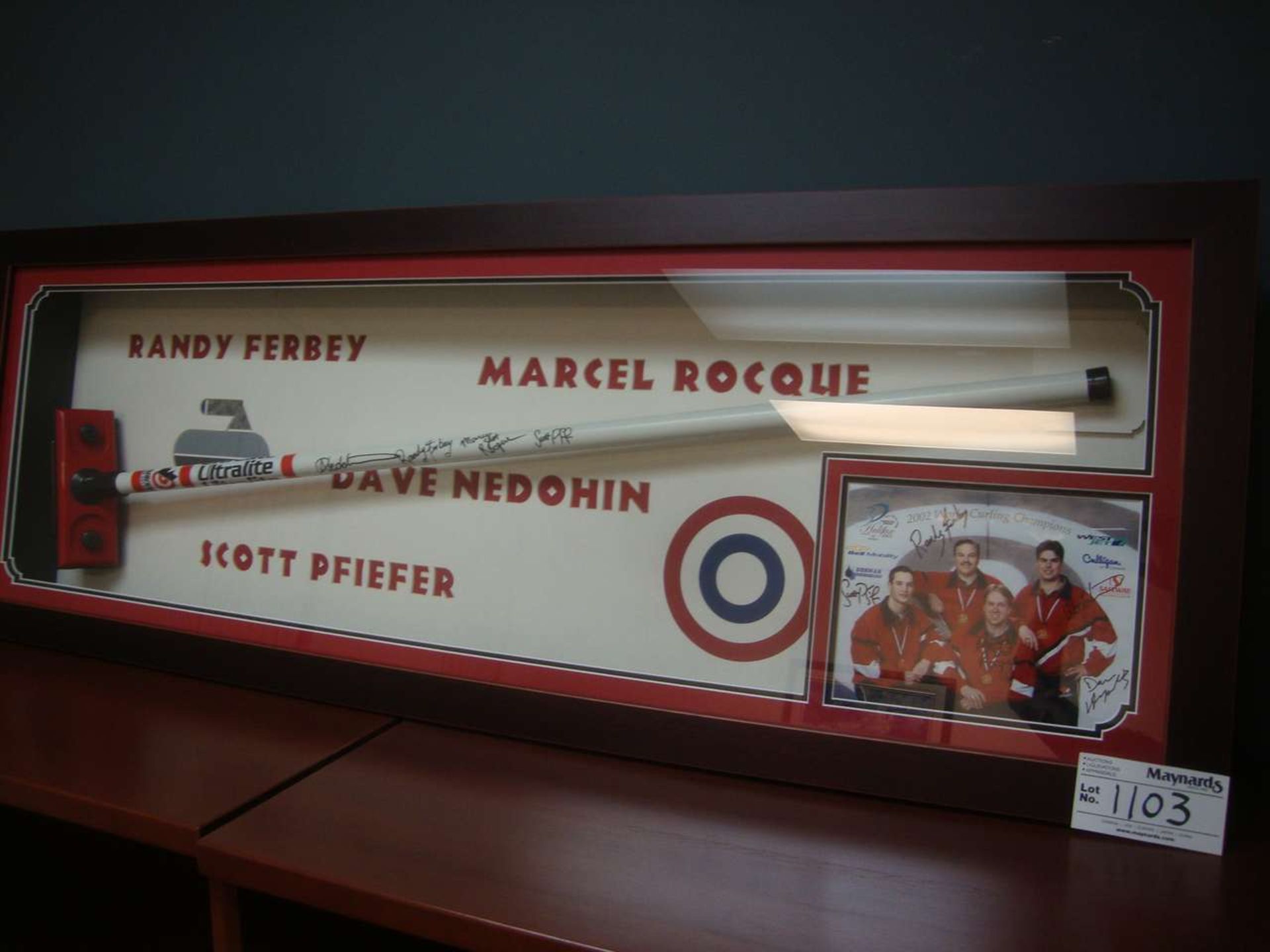 Signed 2002 World Curling Championship Broom