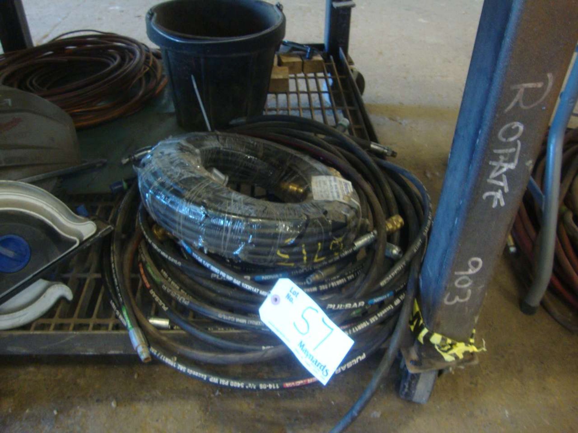 Hydraulic hose and copper
