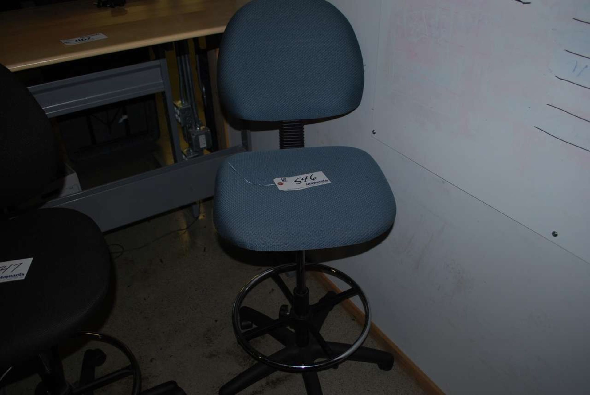 Blue drafting stool