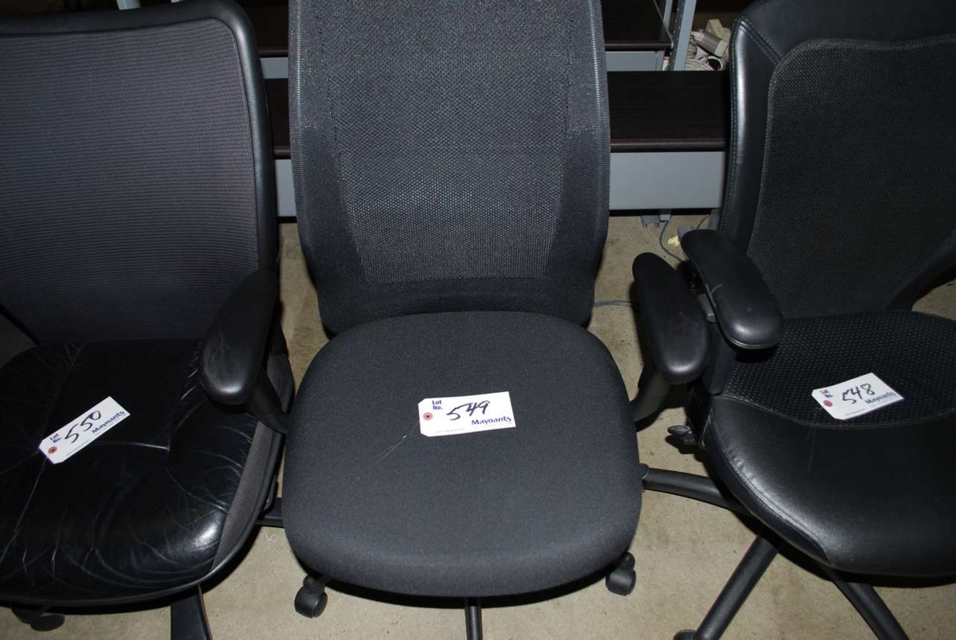 Black mesh back manager chair