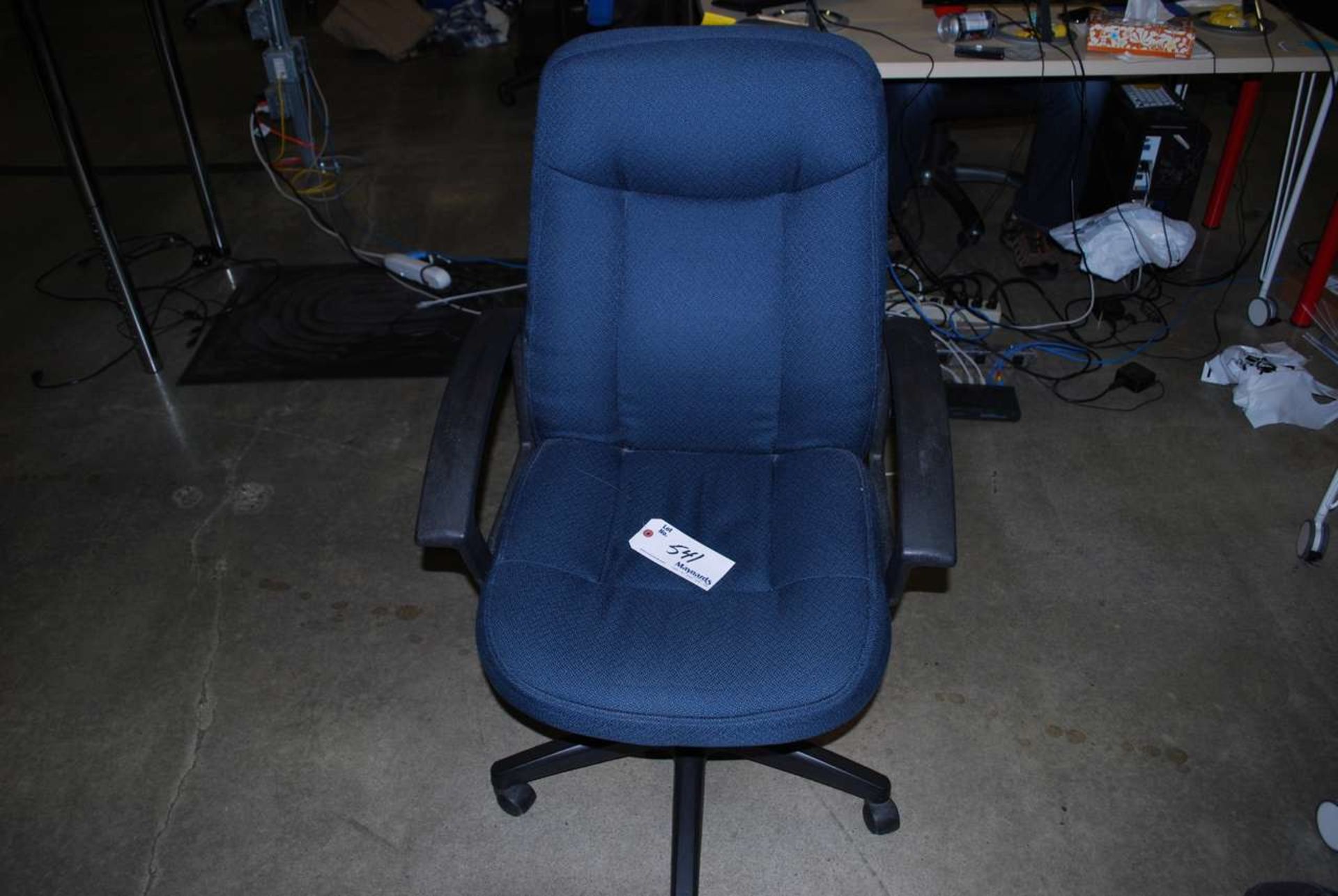 Blue manager arm chair