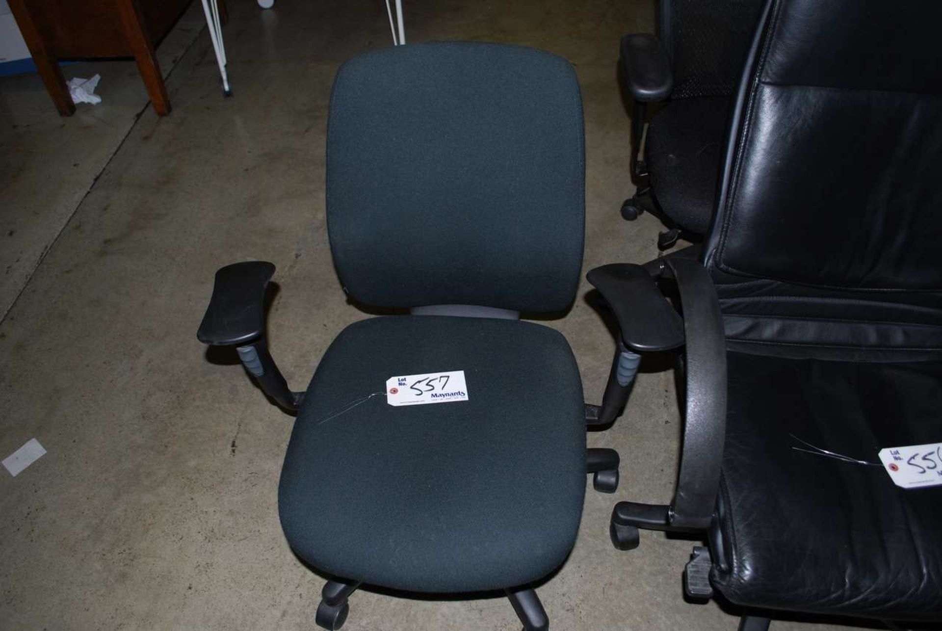 Black cloth manager chair