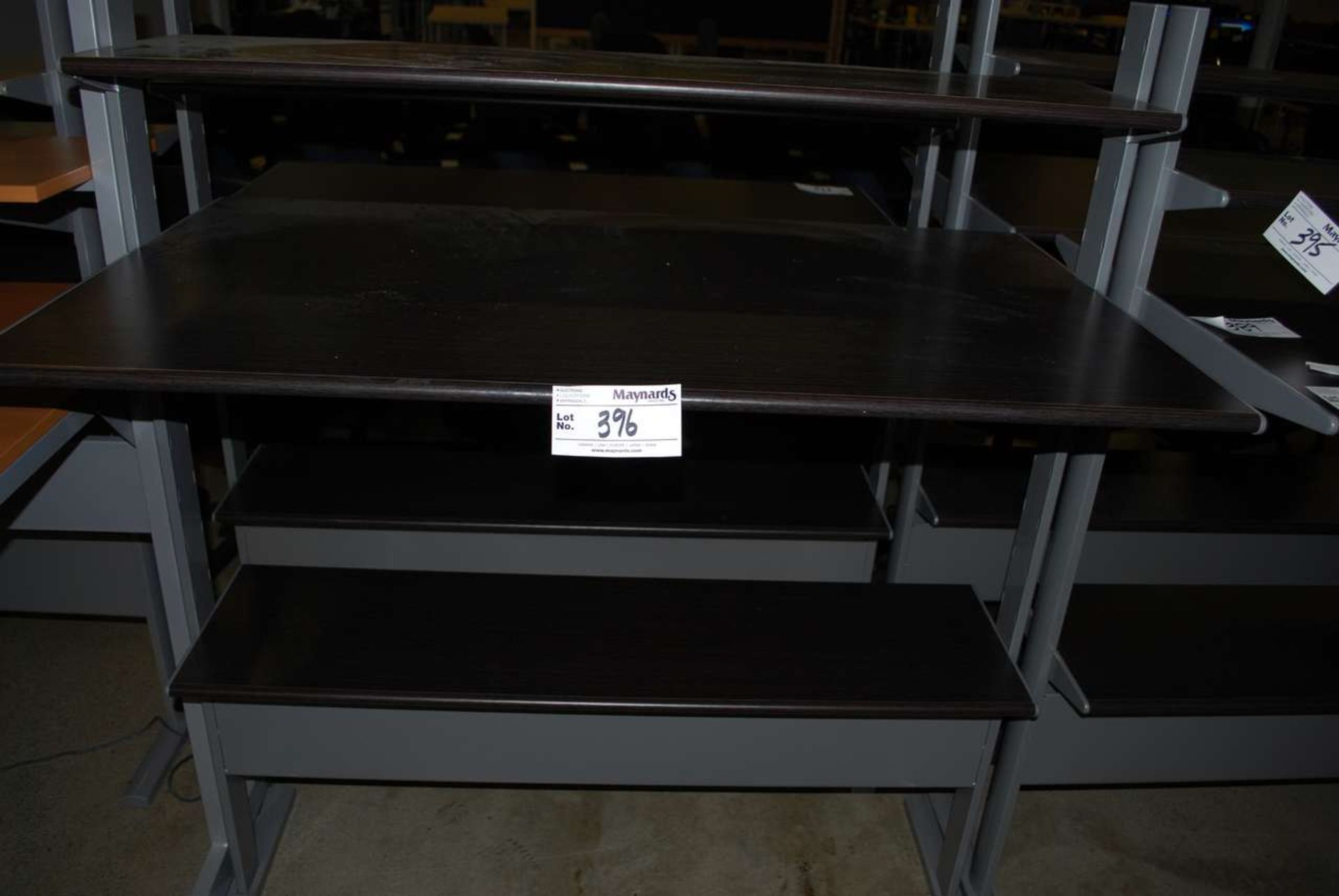 Dark Brown multi level 4' desk