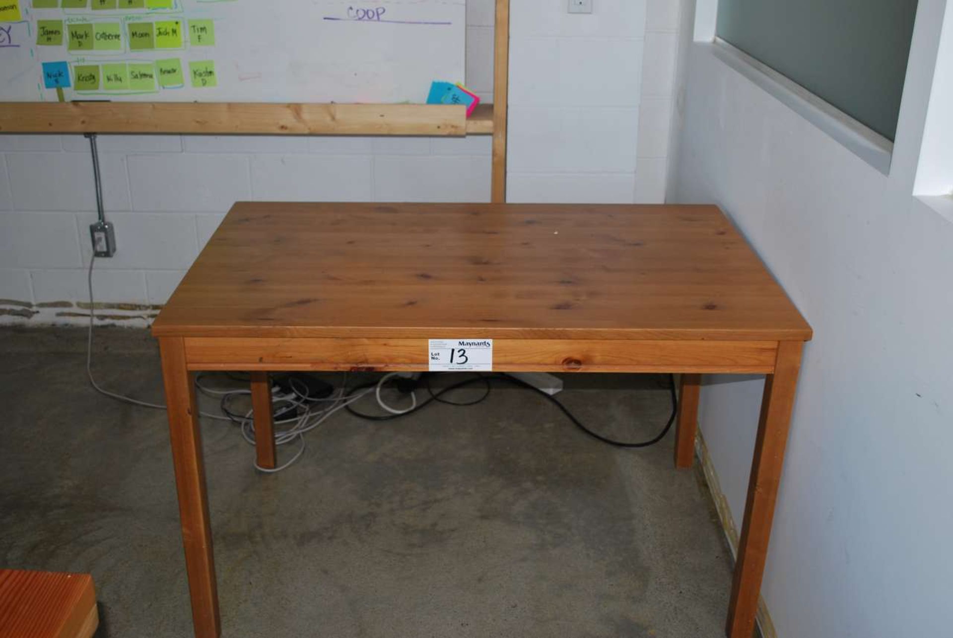 Pine worktable 3'x4'