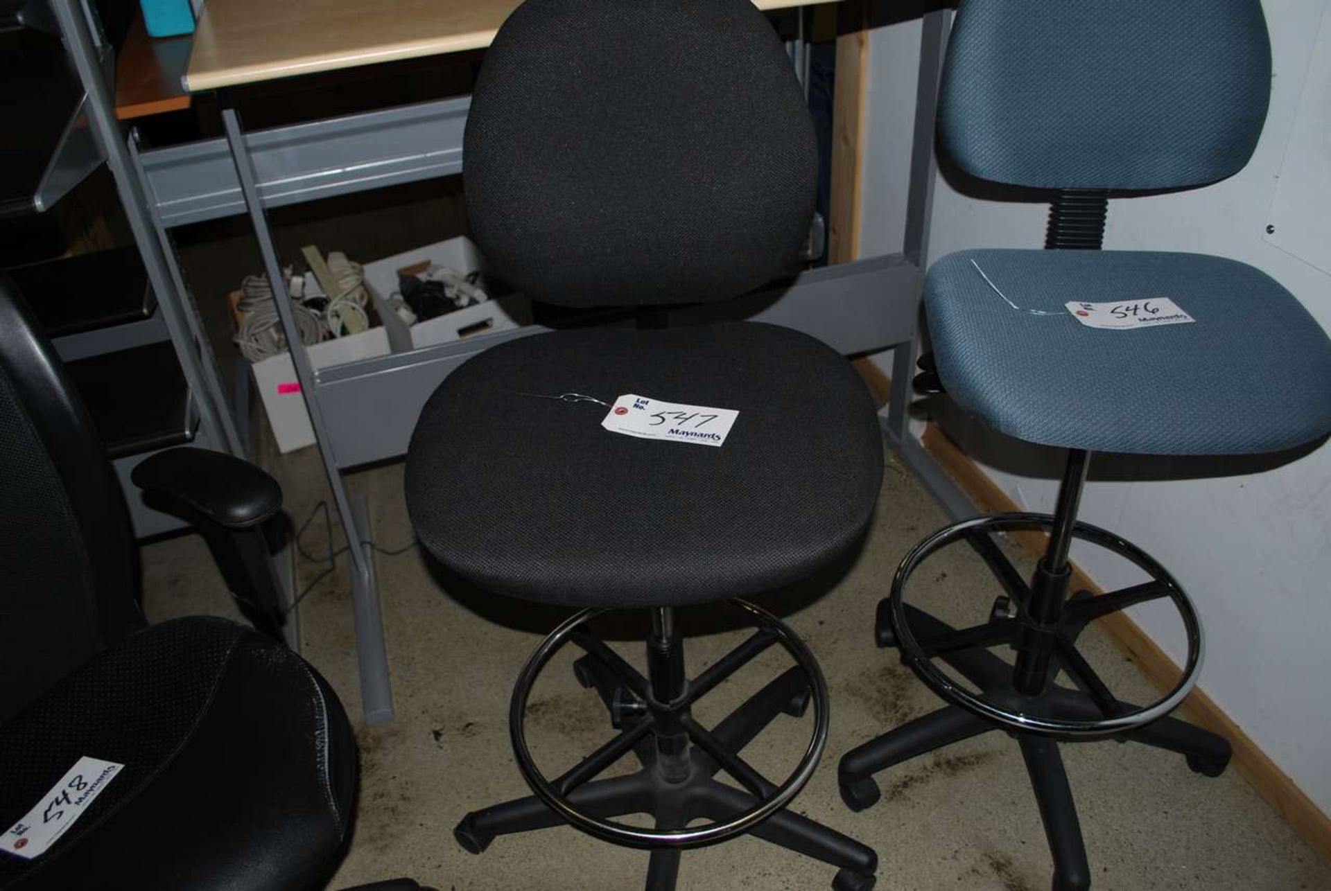 Black drafting stool