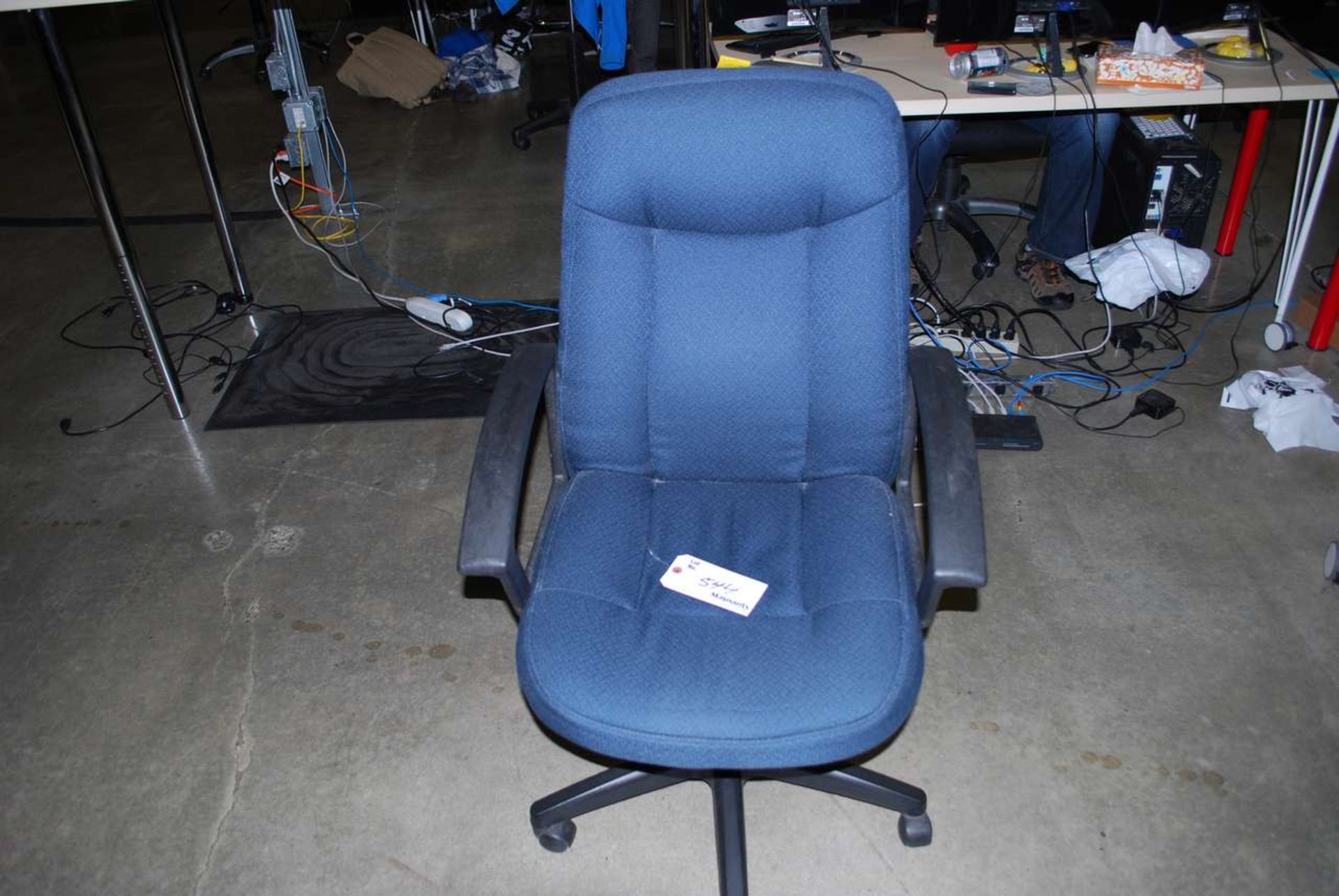 Blue manager arm chair