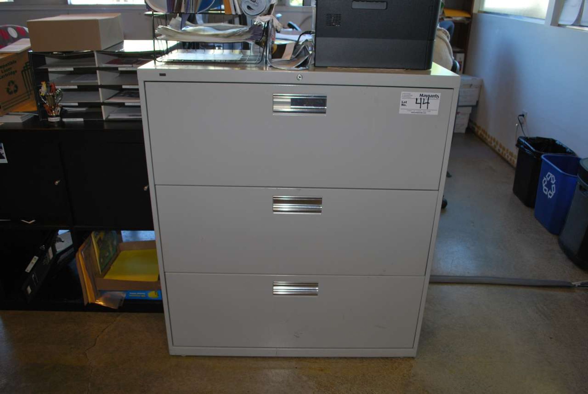 Hon 3 drawer lateral file cabinet