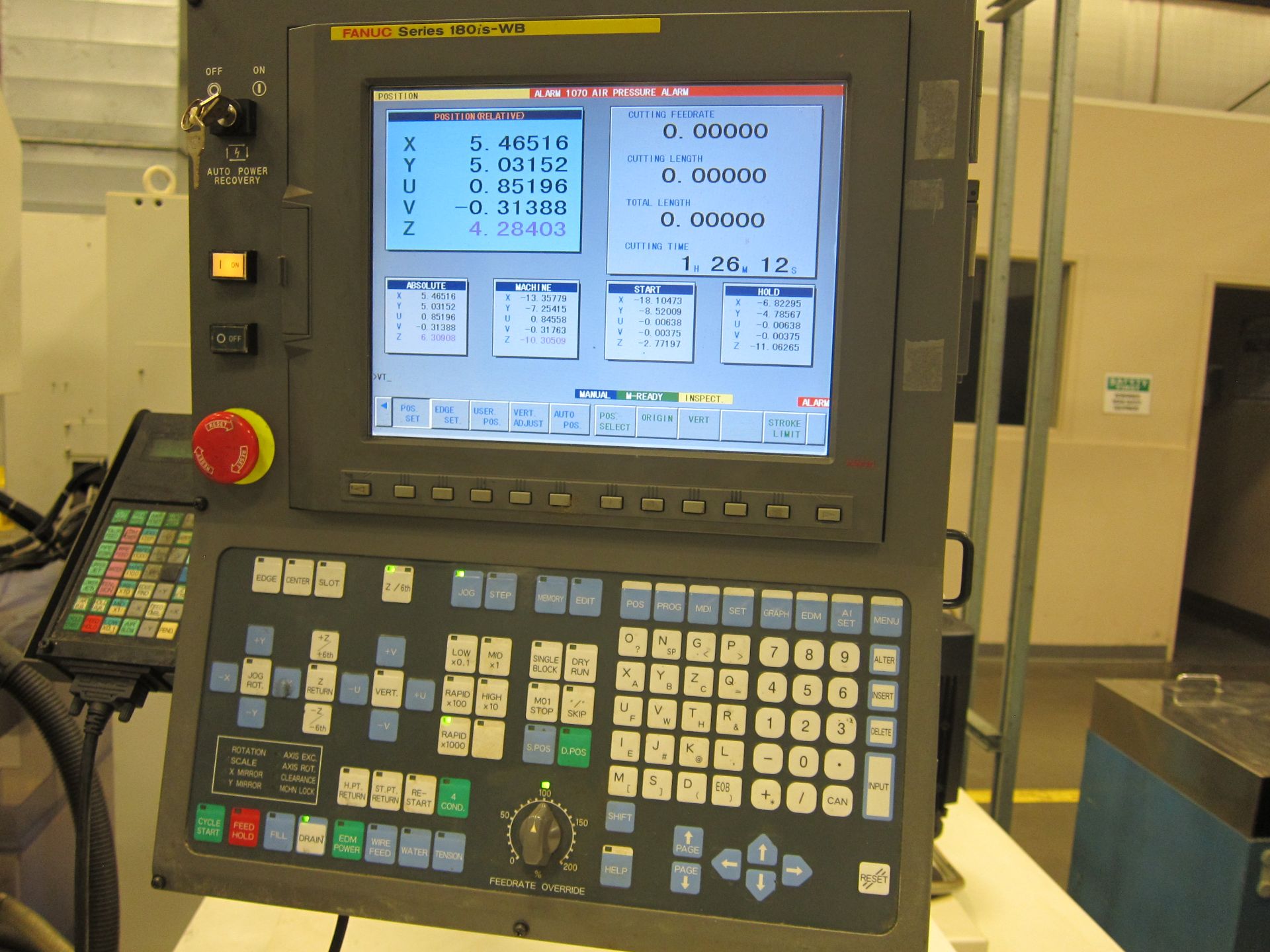 FANUC ROBOCUT A-1IC FANUC 180IS-W CONTROL, 22'' X 15'' X 12'' TRAVEL, AWT, SUBMERGED CUTTING, - Image 6 of 7