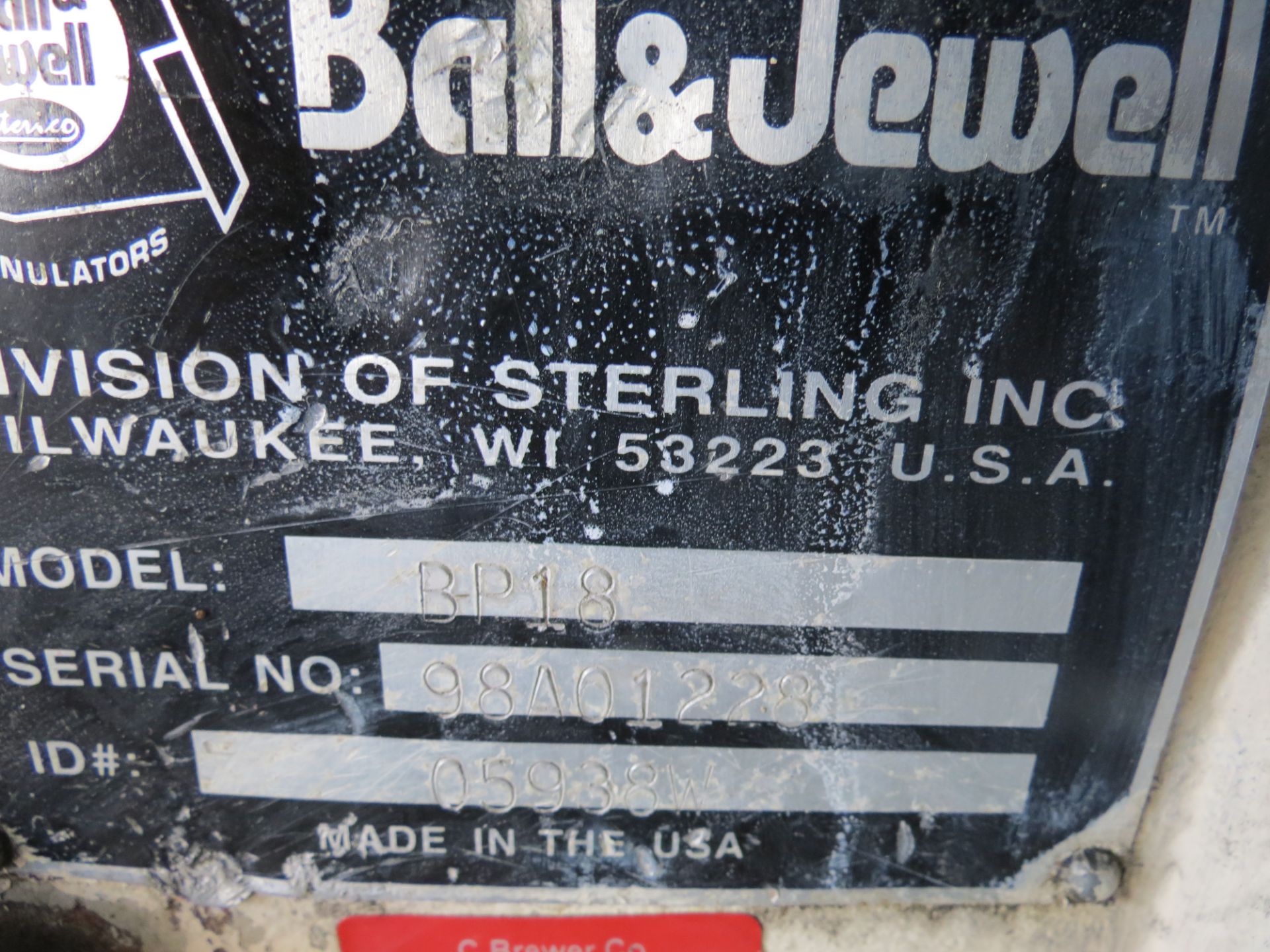 Ball & Jewel granulator BP18, Serial 98AO1228 - Image 5 of 6