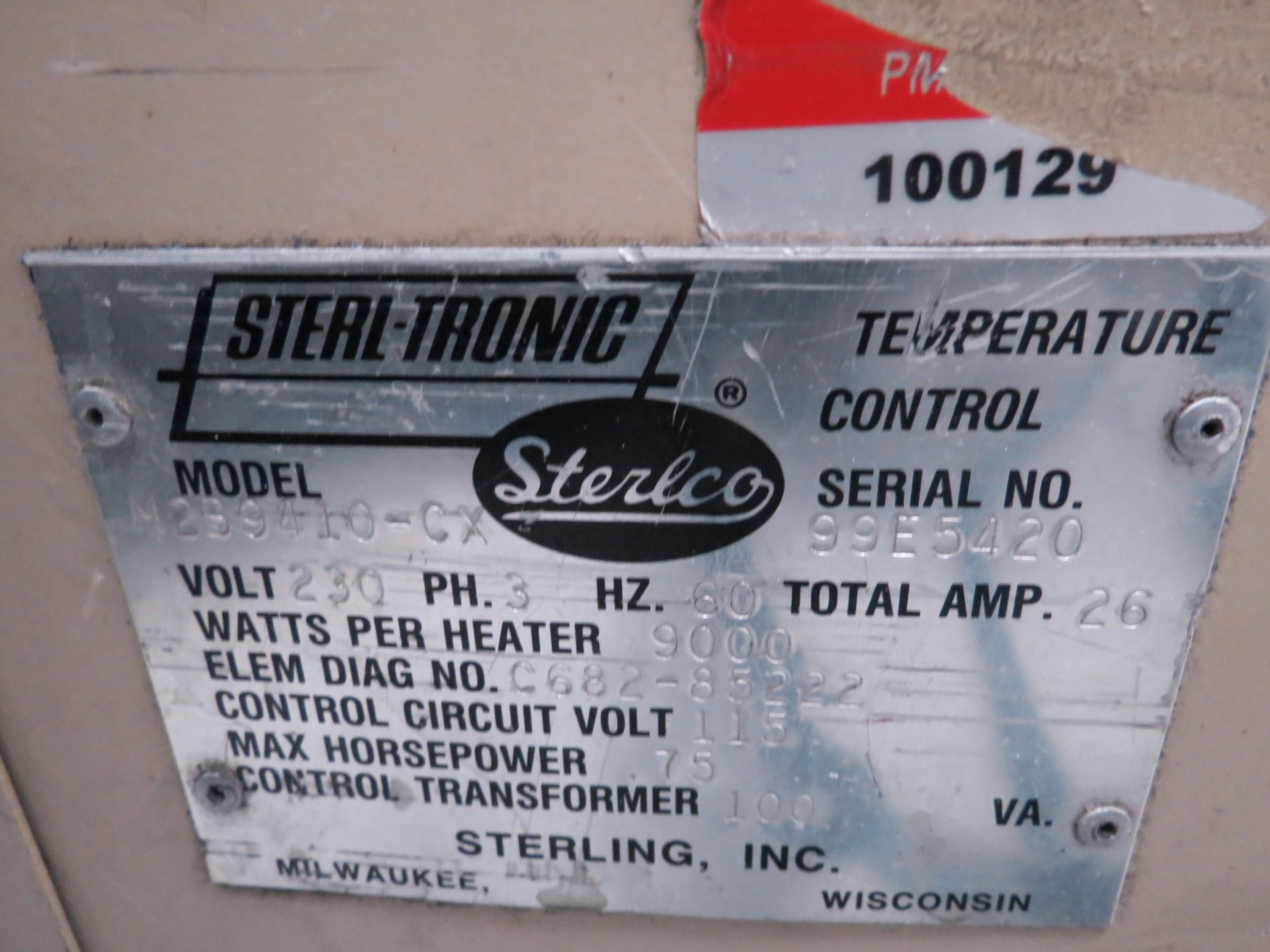 Sterlco Temperature Control S/N # 99E5420 - Image 4 of 4