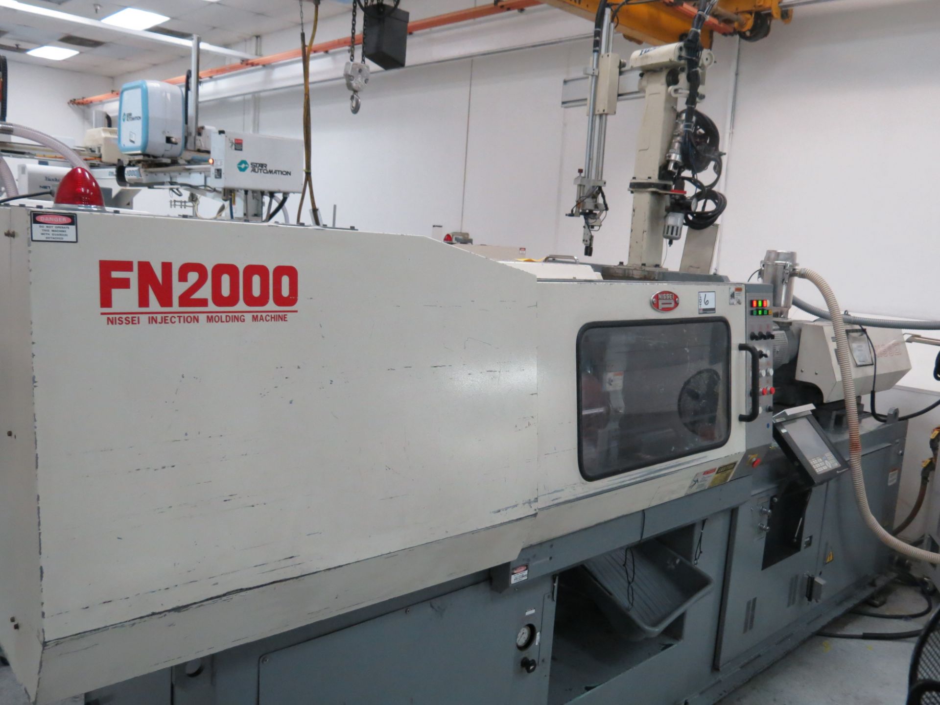 120 Ton Nissei Injection Molding Machine, Mdl # FN2000-18A, NC9300T Control, S/N # S11T071, 1999