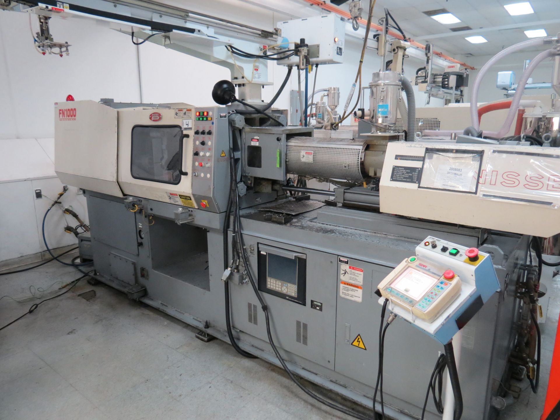 88 Ton Nissei Injection Molding Machine Mdl # FN1000-12A, NC9300ST Control, S/N # SO8U069, 1999 - Image 2 of 5