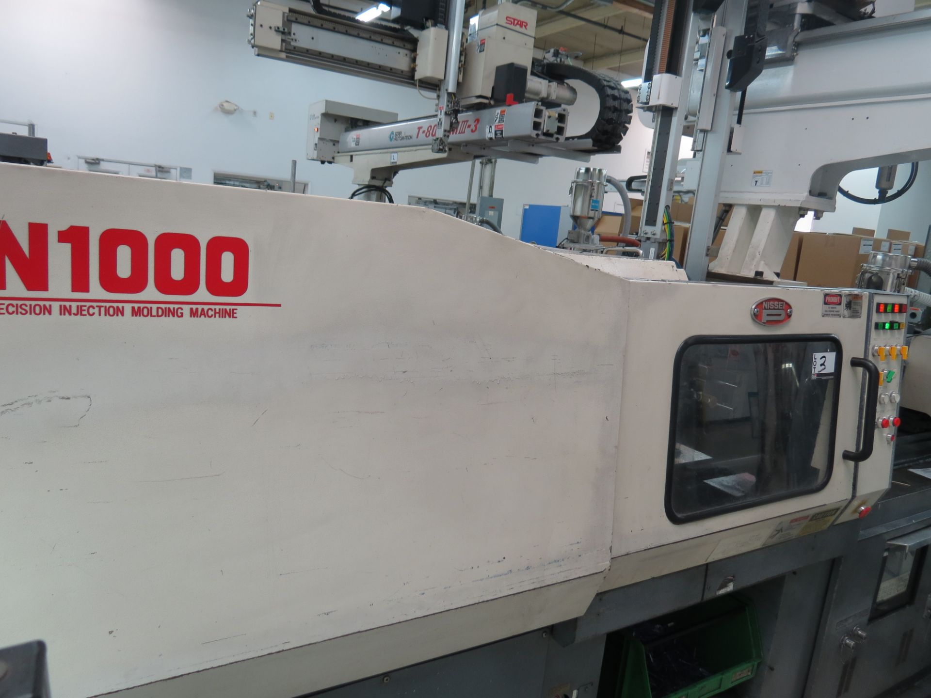 88 Ton Nissei Injection Molding Machine Mdl # FN1000-12A, NC9000 Control, S/N # SO8R139, 1997 - Image 2 of 7