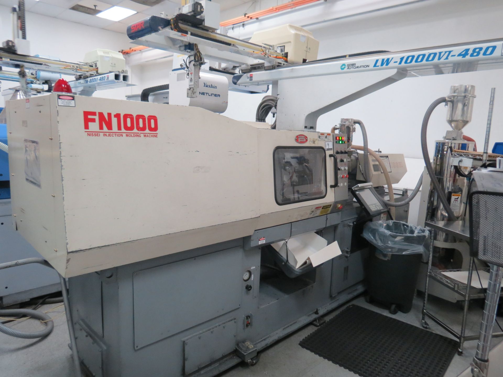 88 Ton Nissei Injection Molding Machine, Mdl # FN1000-12A, NC9300T Control S/N # SO8U068, 1999