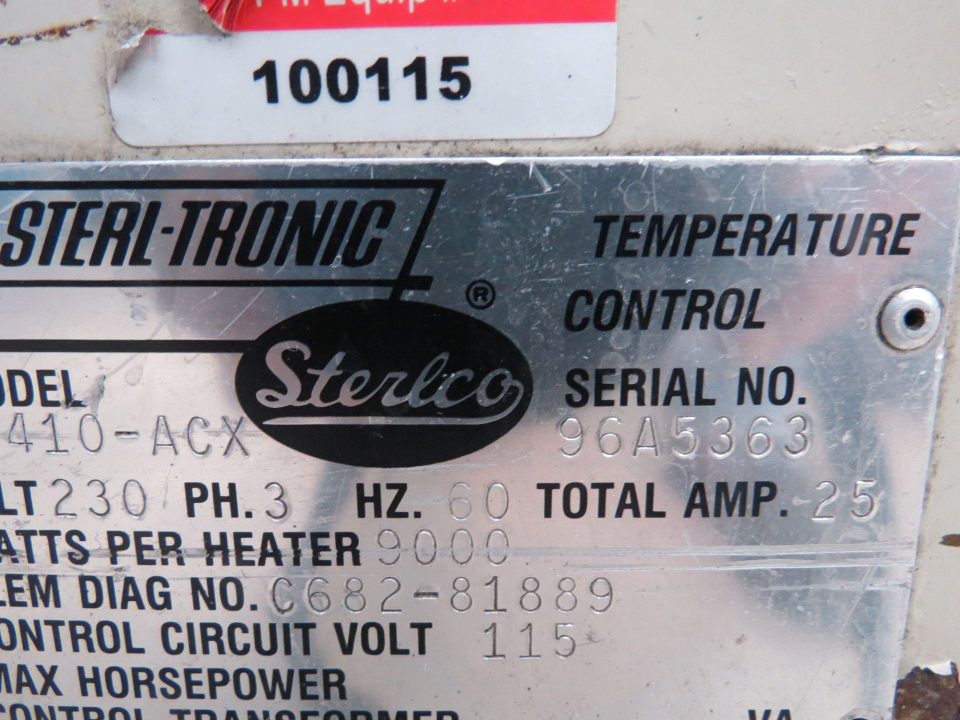 Sterlco Temperature Control Asset # 14, S/N # 96A5363 - Image 5 of 5