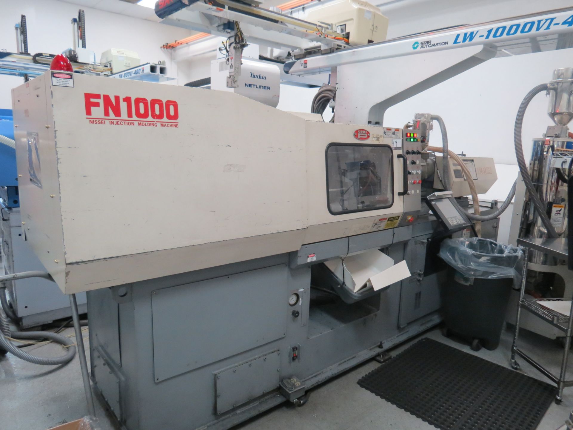 88 Ton Nissei Injection Molding Machine, Mdl # FN1000-12A, NC9300T Control S/N # SO8U068, 1999 - Image 2 of 6