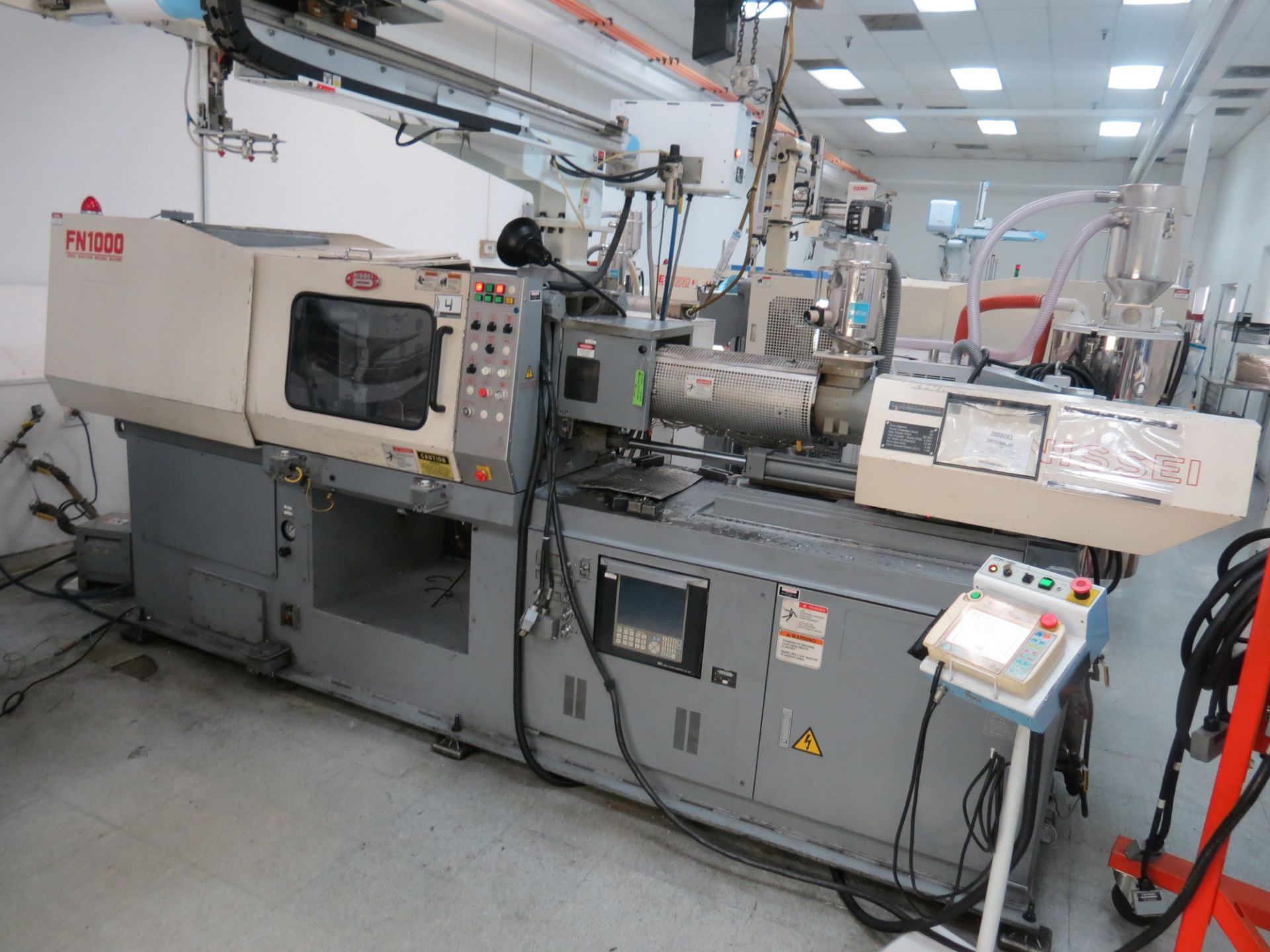 88 Ton Nissei Injection Molding Machine Mdl # FN1000-12A, NC9300ST Control, S/N # SO8U069, 1999 - Image 4 of 5