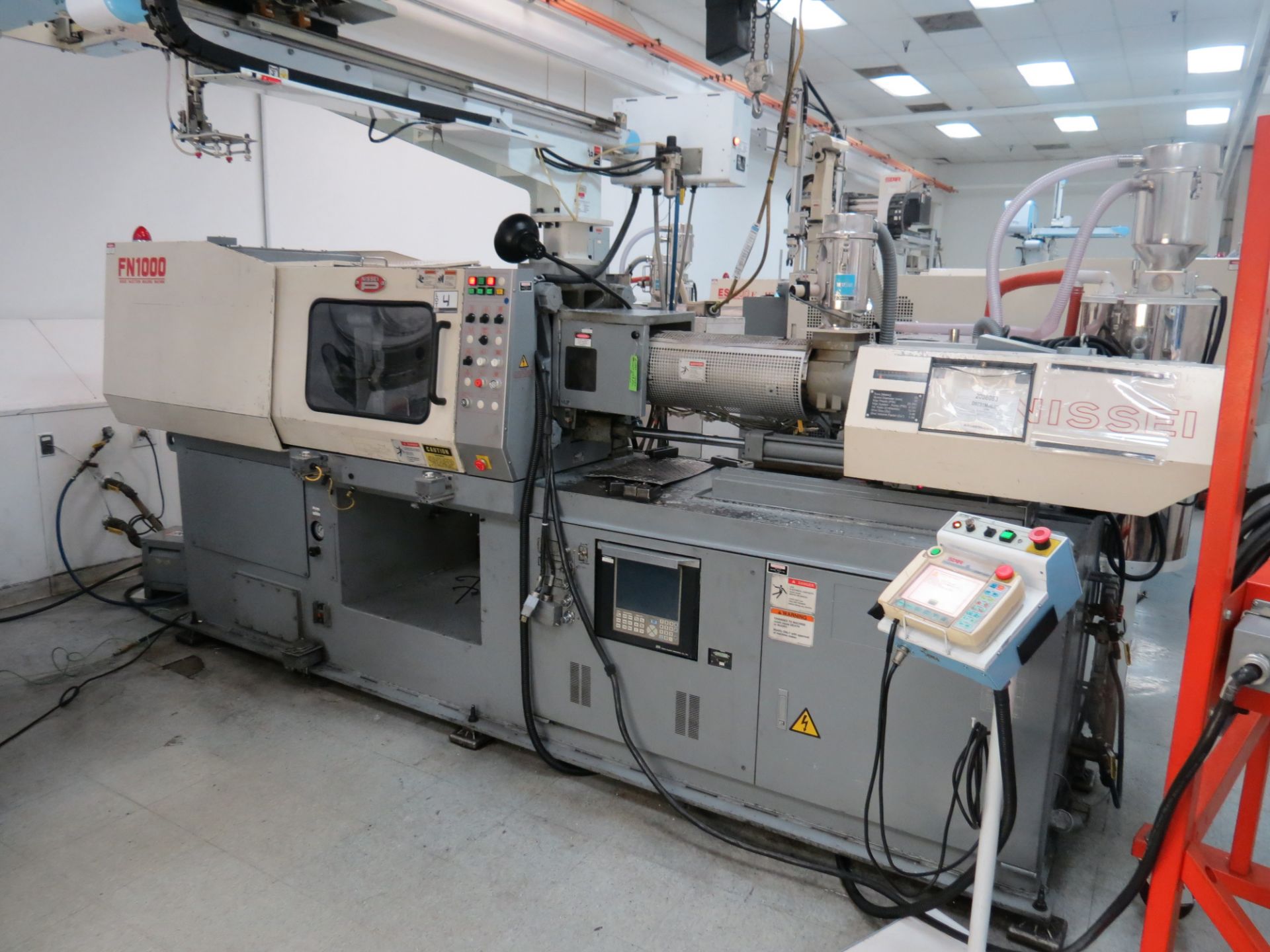 88 Ton Nissei Injection Molding Machine Mdl # FN1000-12A, NC9300ST Control, S/N # SO8U069, 1999 - Image 3 of 5