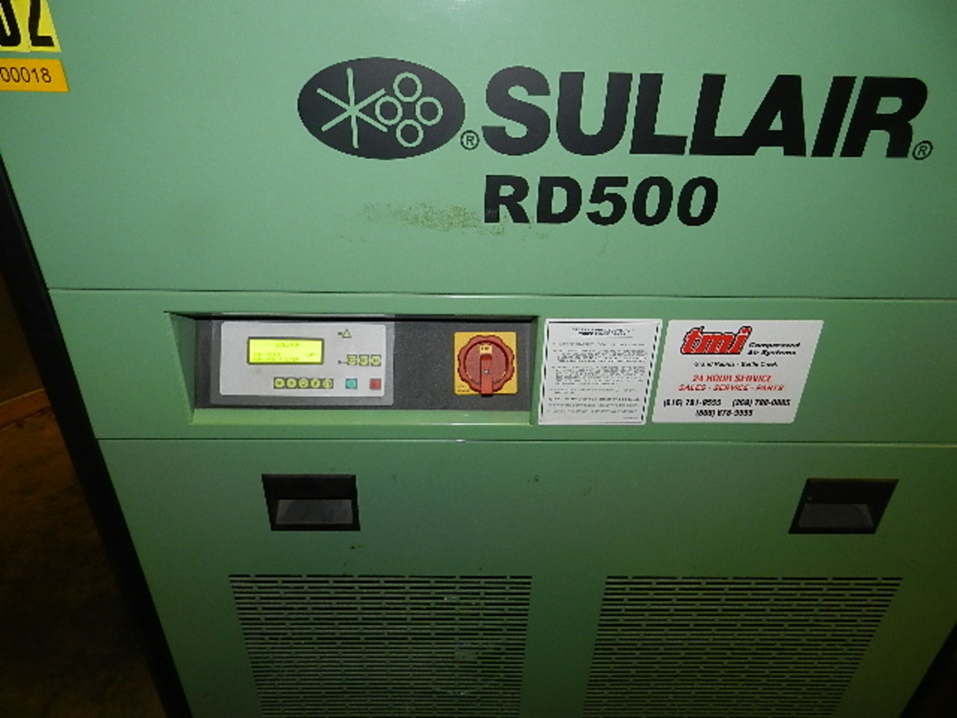 Sullair air dryer, model RD-500-460-3-60-A, 460 volt, 3 phase, 230 psi, includes tank, 17,114 - Image 3 of 5