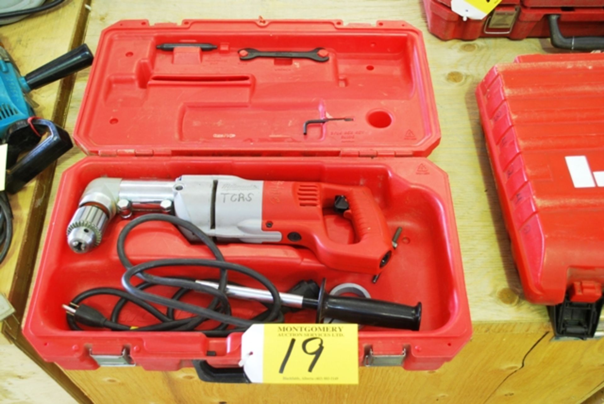 MILWAUKEE 1/2" RIGHT ANGLE DRILL W/CASE MOD.1107-1 L#102