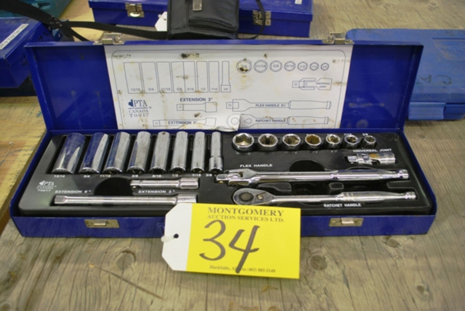 PTA 3/8" SOCKET WRENCH SET L#150