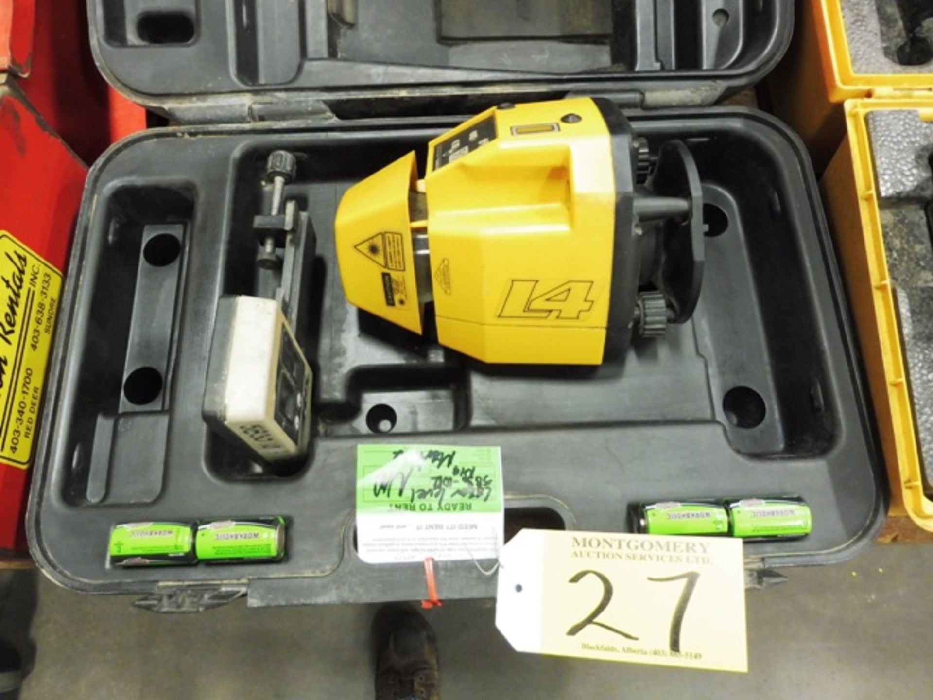 PRO-SHOT DIGITAL L4 LASERLEVEL W/ CARRY CASE S/N X036223