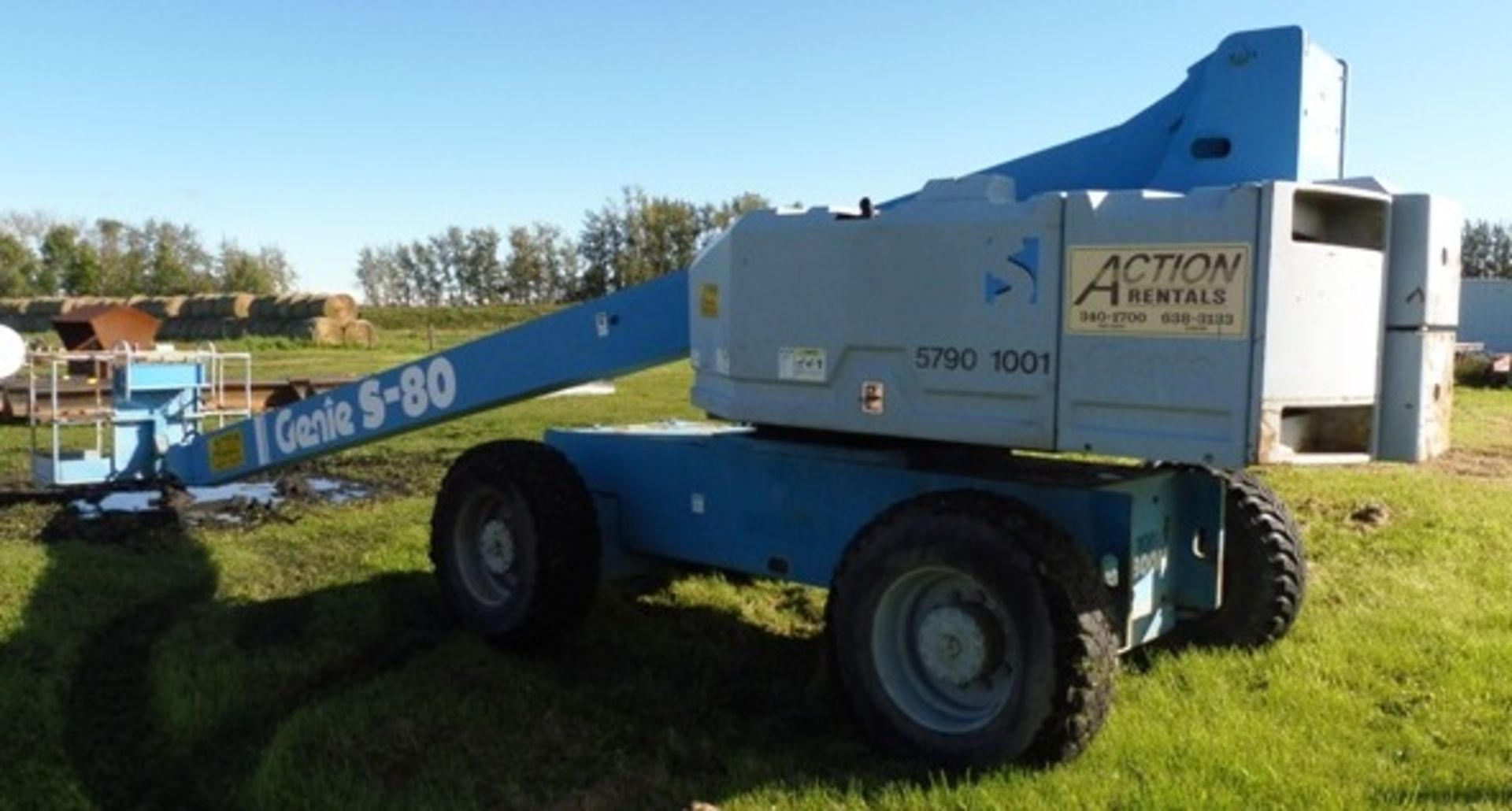 1995 GENIE S80-40 4WD ROUGH TERRAIN ARTICULATING BOOM - STRAIGHT BOOM MANLIFT - Image 3 of 6