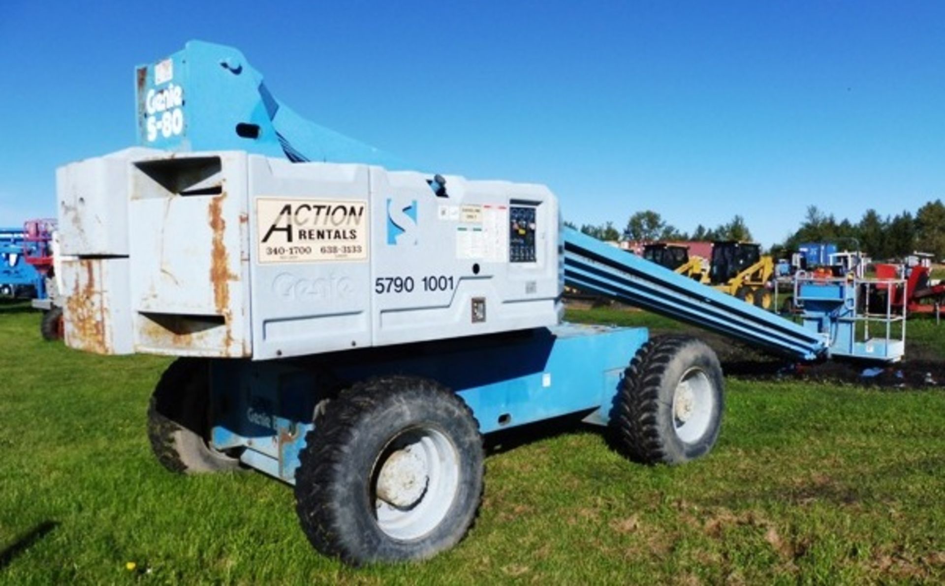 1995 GENIE S80-40 4WD ROUGH TERRAIN ARTICULATING BOOM - STRAIGHT BOOM MANLIFT - Image 4 of 6