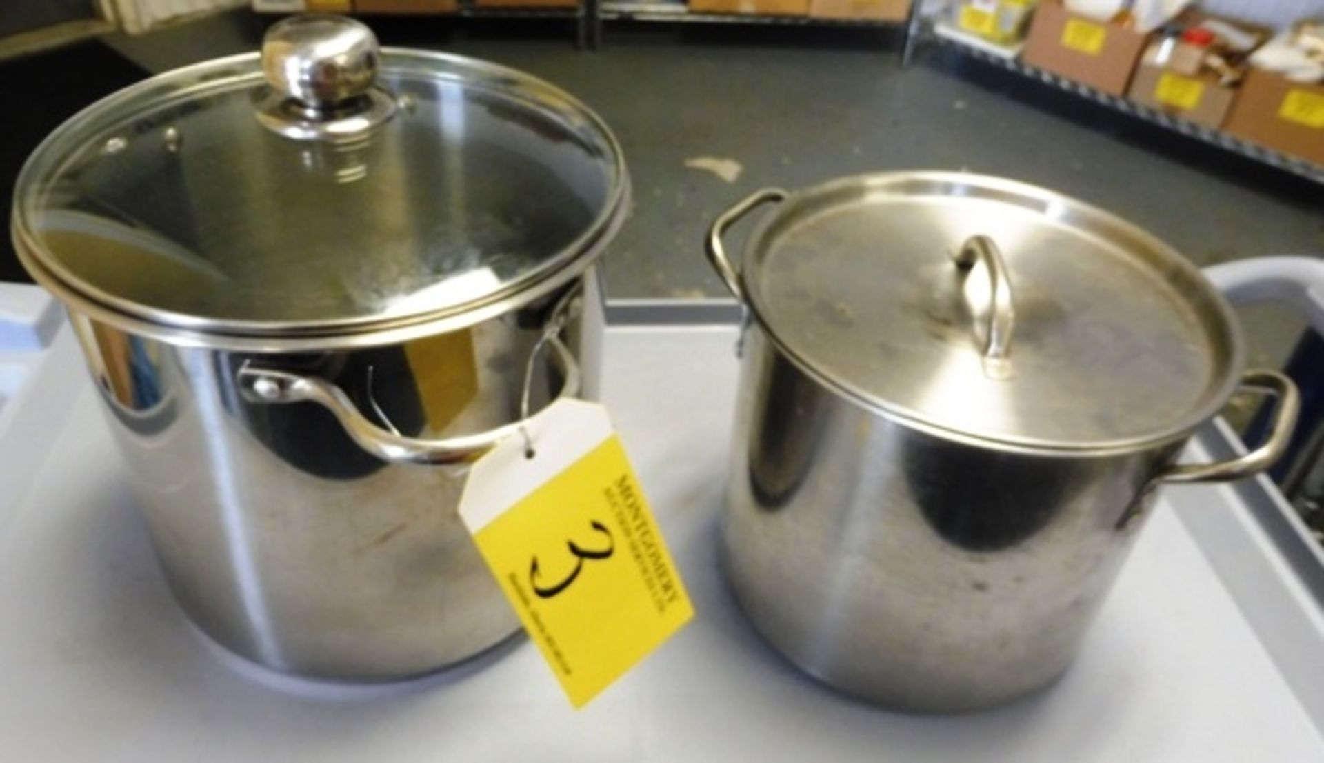 2-SS STOCK POTS & LIDS