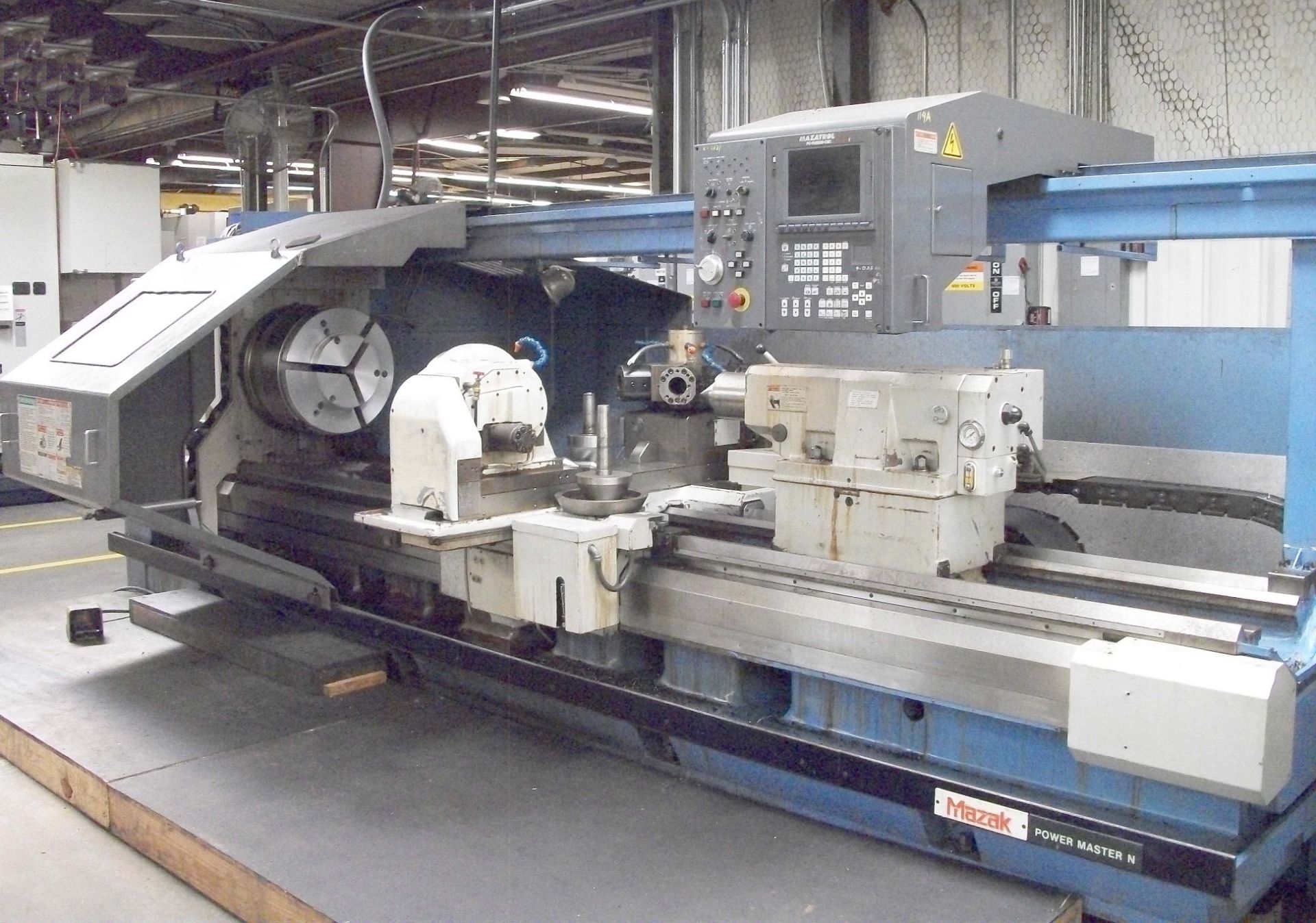 Mazak Power Master-N Universal/3000 CNC Turning Center, Fusion 640T CNC Control, 120" Centers