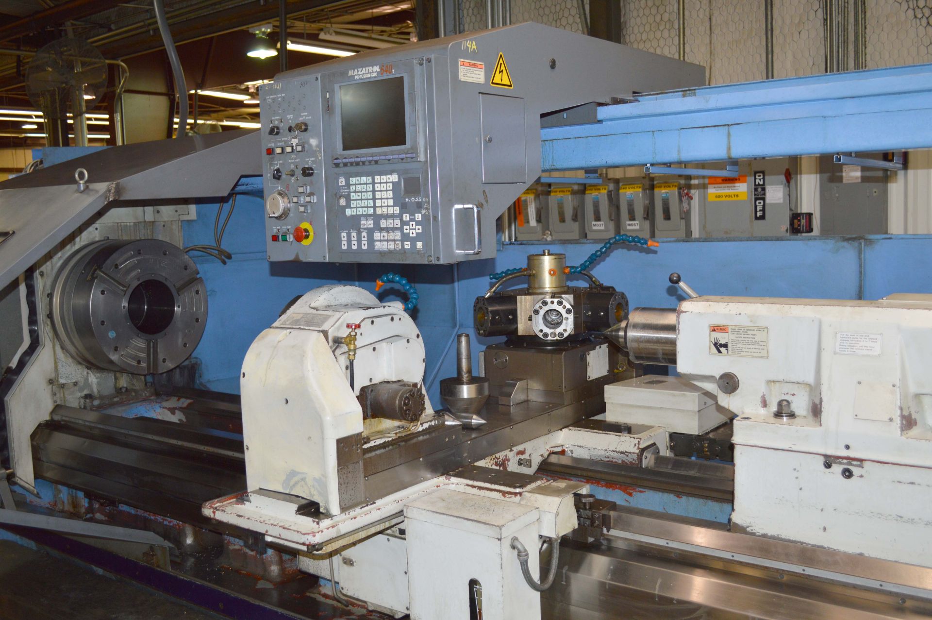 Mazak Power Master-N Universal/3000 CNC Turning Center, Fusion 640T CNC Control, 120" Centers - Image 7 of 14