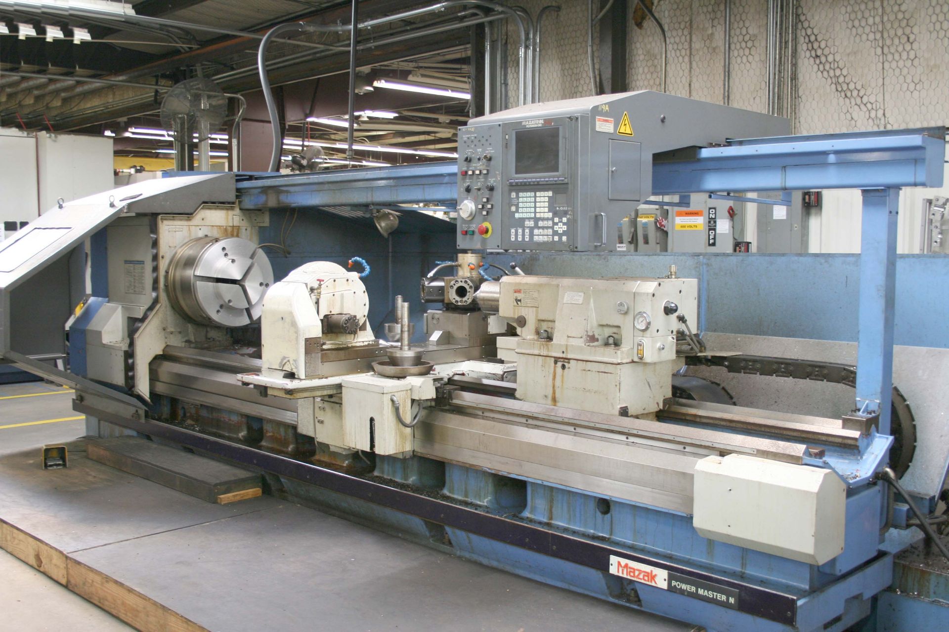 Mazak Power Master-N Universal/3000 CNC Turning Center, Fusion 640T CNC Control, 120" Centers - Image 6 of 14