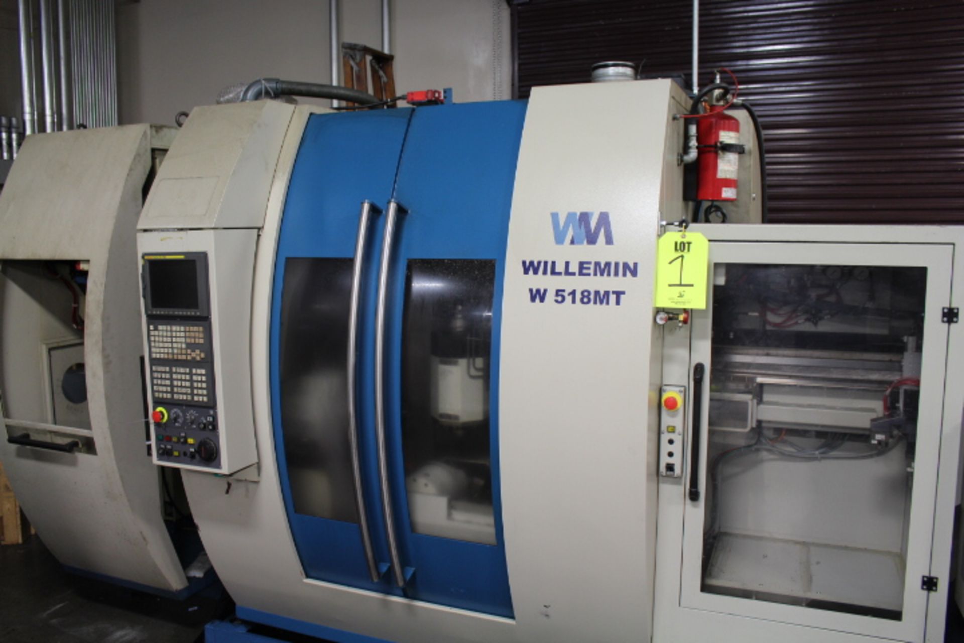 2007 WILLEMIN CNC MILL/TURNING LATHE, MODEL 518MT 7-AXIS, GE SERIES FANUC 16i-MB CNC CONTROL, 72 ATC - Image 2 of 38