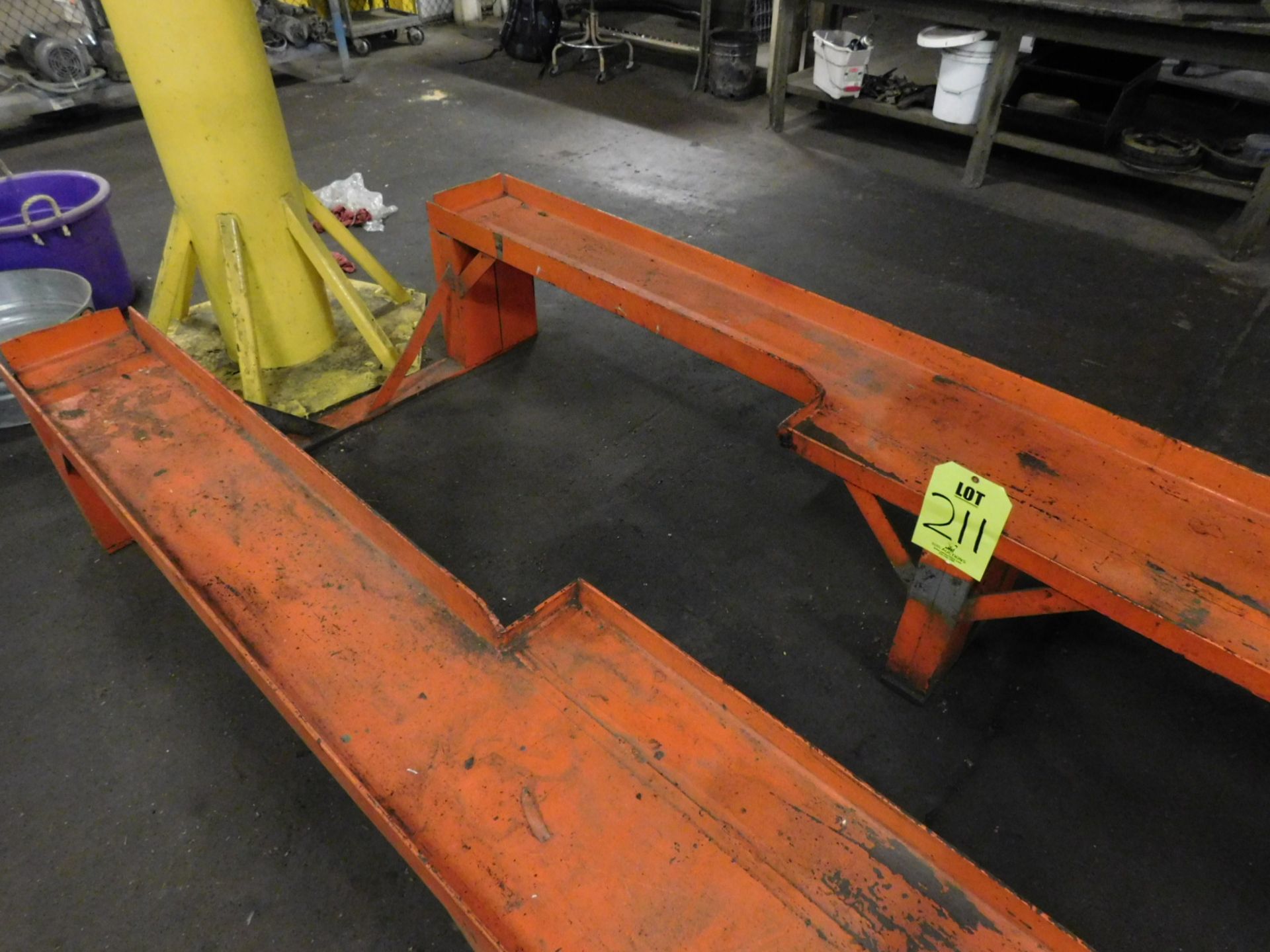 PAIR OF HEAVY DUTY TRUCK RAMPS, EA. RAMP IS 17" WIDE X 24' LONG AND DISASSEMBLES IN THE MIDDLE OF - Image 3 of 3