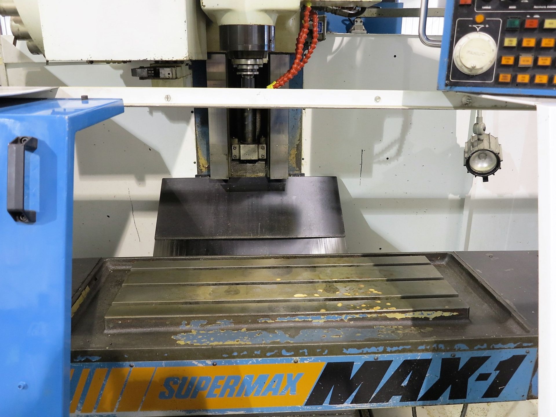 SUPERMAX MAX 1 VERTICAL MACHINING CENTER, MODEL YCM-VMV-60A, FANUC SERIES O-M CNC CONTROL, - Image 5 of 5