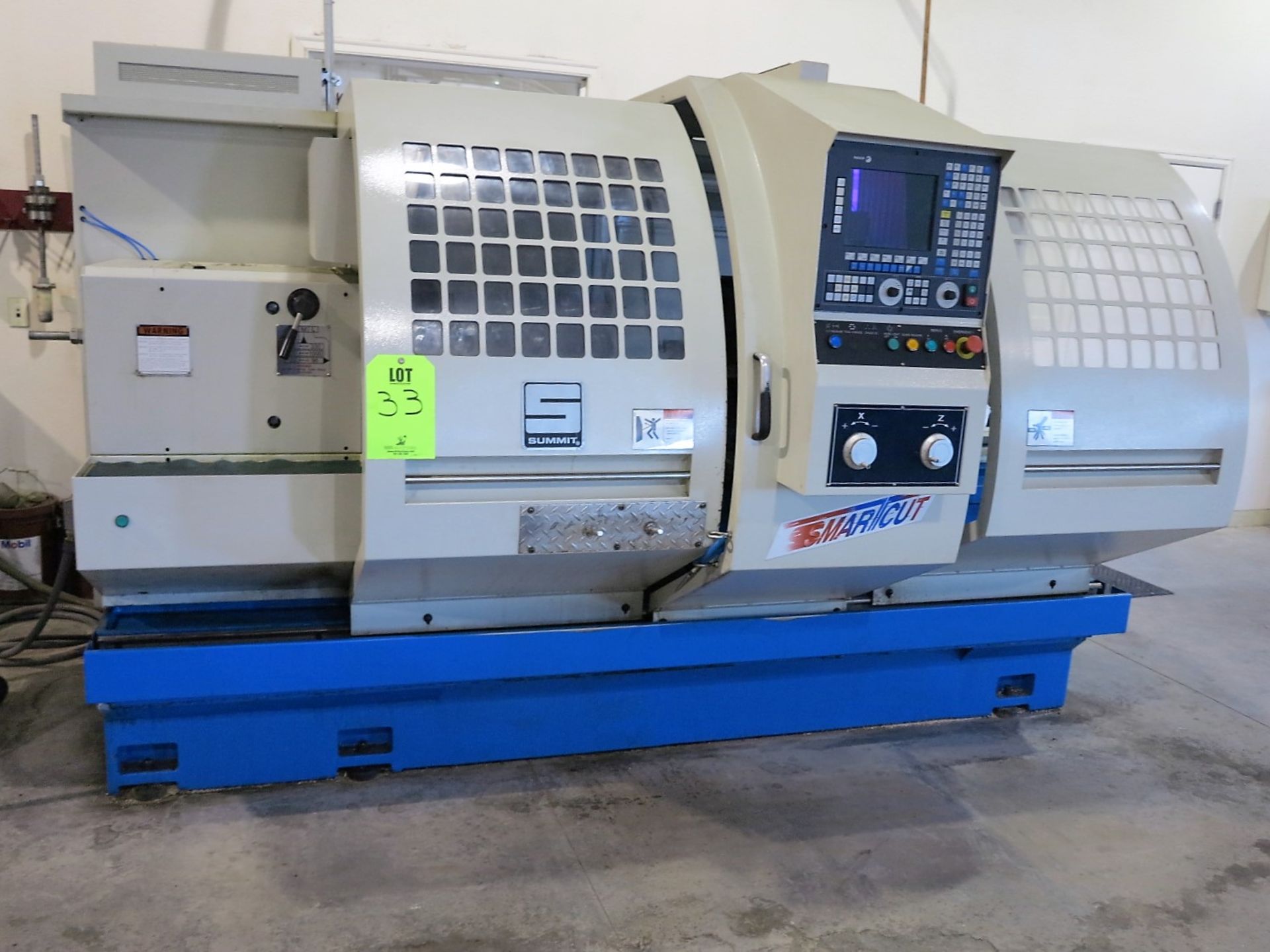 SUMMIT SMARTCUT SC-24X60 CNC LATHE, FAGOR CNC CONTROL, 24” SWING OVER BED, 16” SWING OVER SLIDE, 31”
