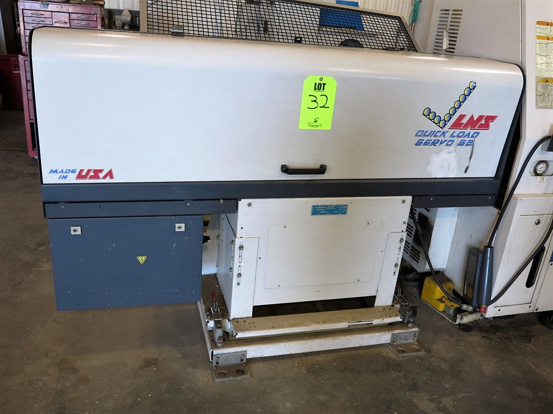 LNS QUICKLOAD SERVO S2 BARFEED. LOADING PROVIDED BY XL3 RIGGING AT A FEE. PLEASE CALL BRETT AT 303-